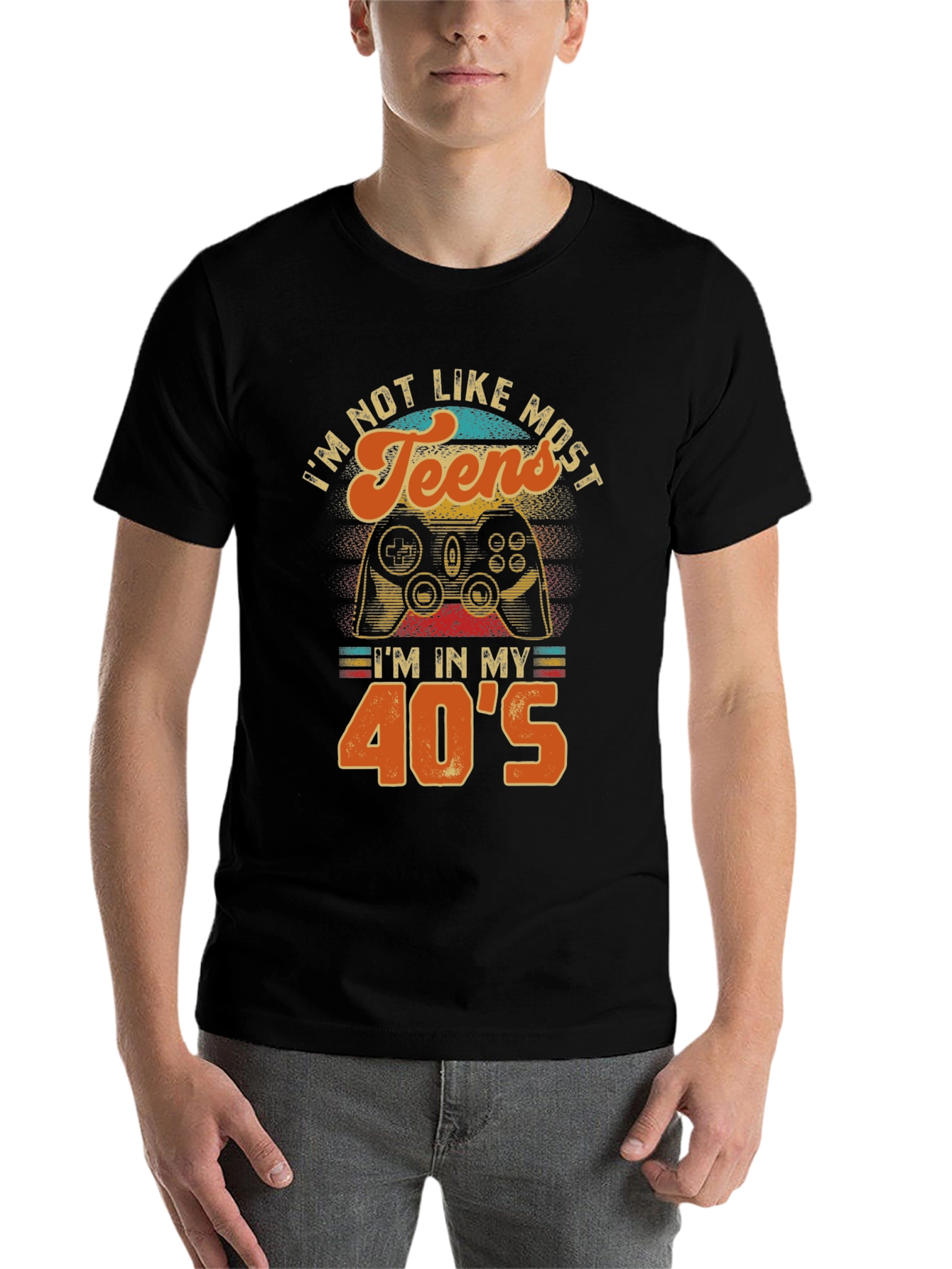 Black I'm Not Like Most Teens T-Shirt view 7