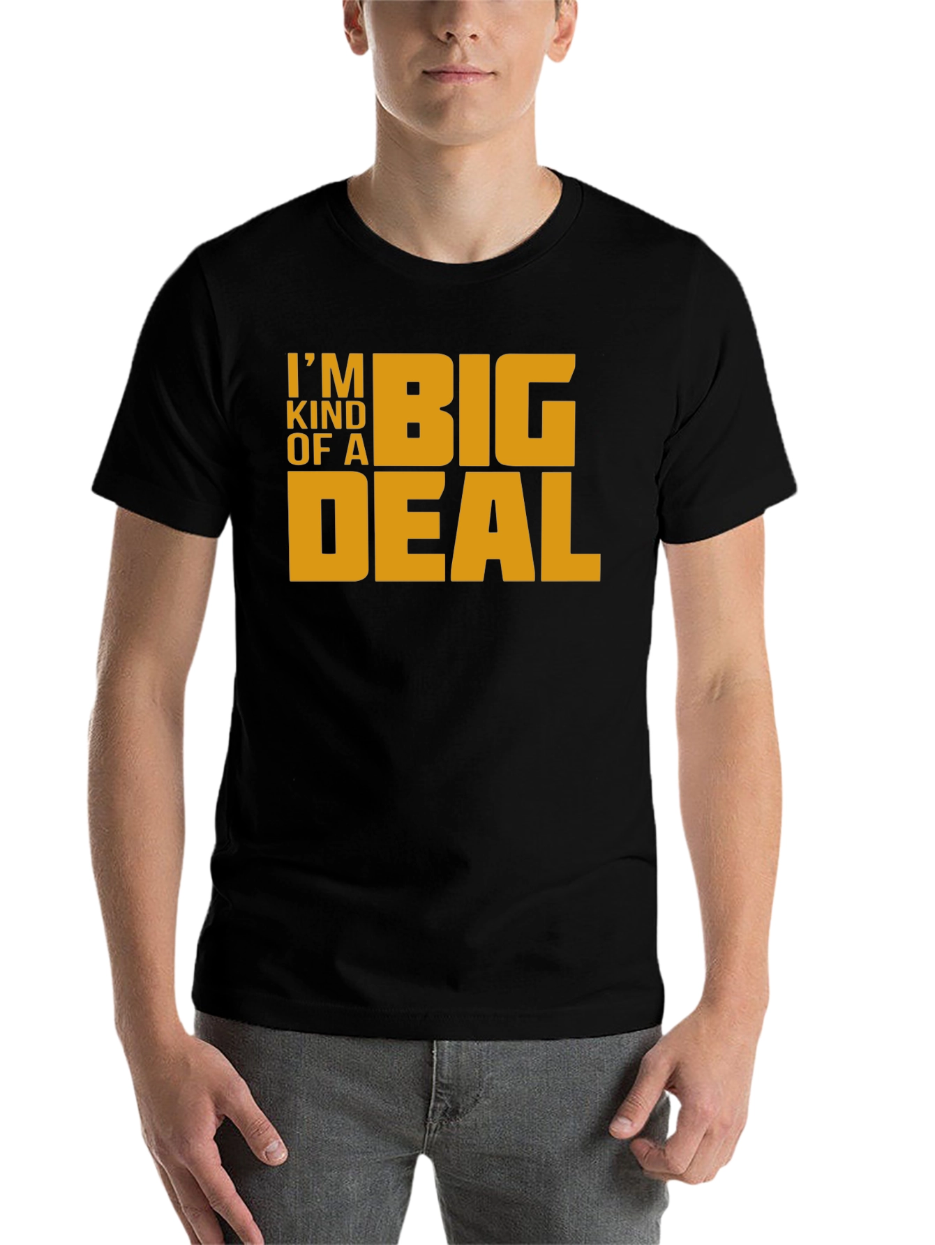 Black I'm Kind of A Big Deal T-Shirt - Black view 7