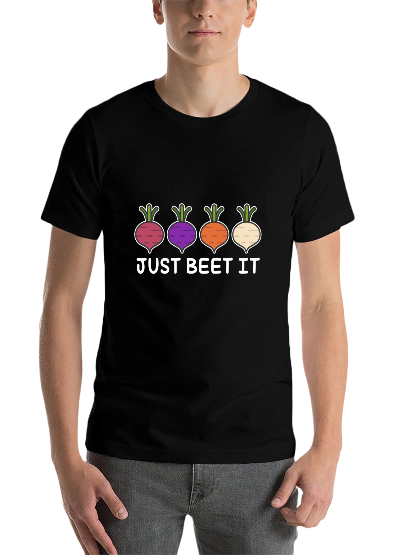 Just Beet It T-Shirt - Funny Vegetable Graphic Tee - 7