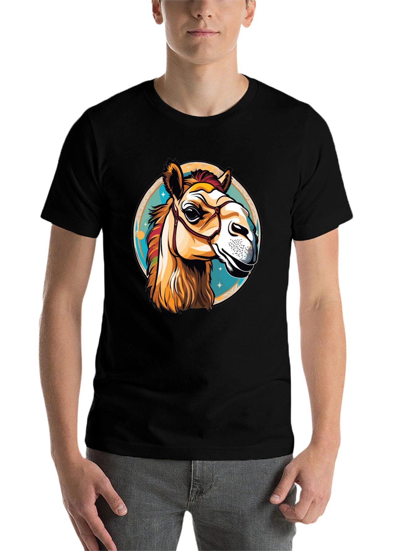 Black Camel T-Shirt - Men's Graphic Tee view 7