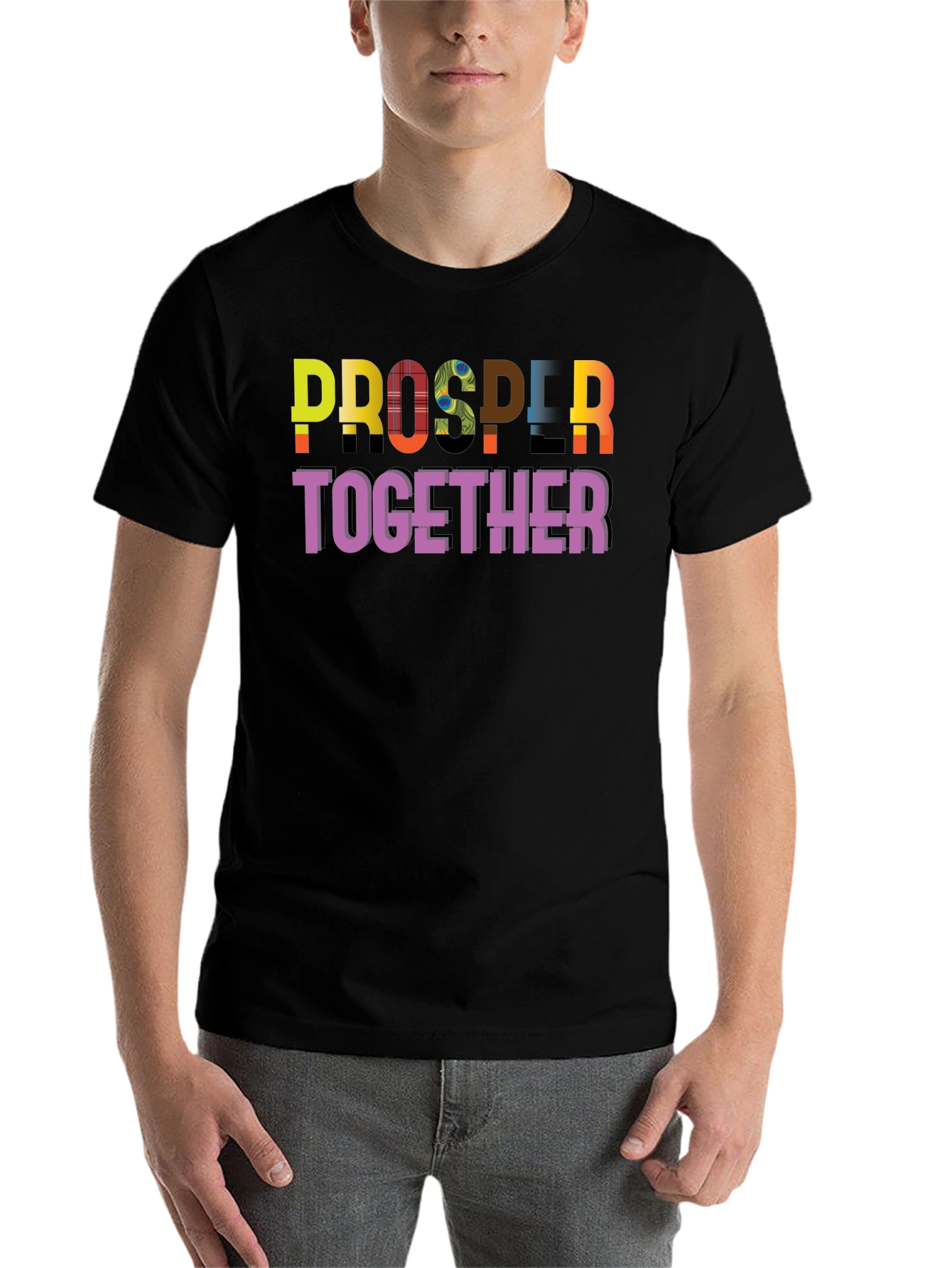 Black Prosper Together Graphic Tee view 7