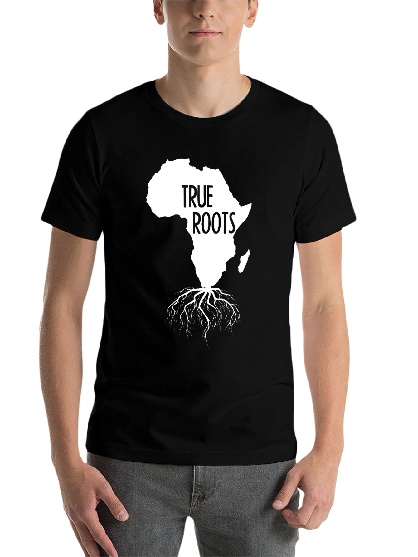 Black True Roots Africa Graphic Tee view 7