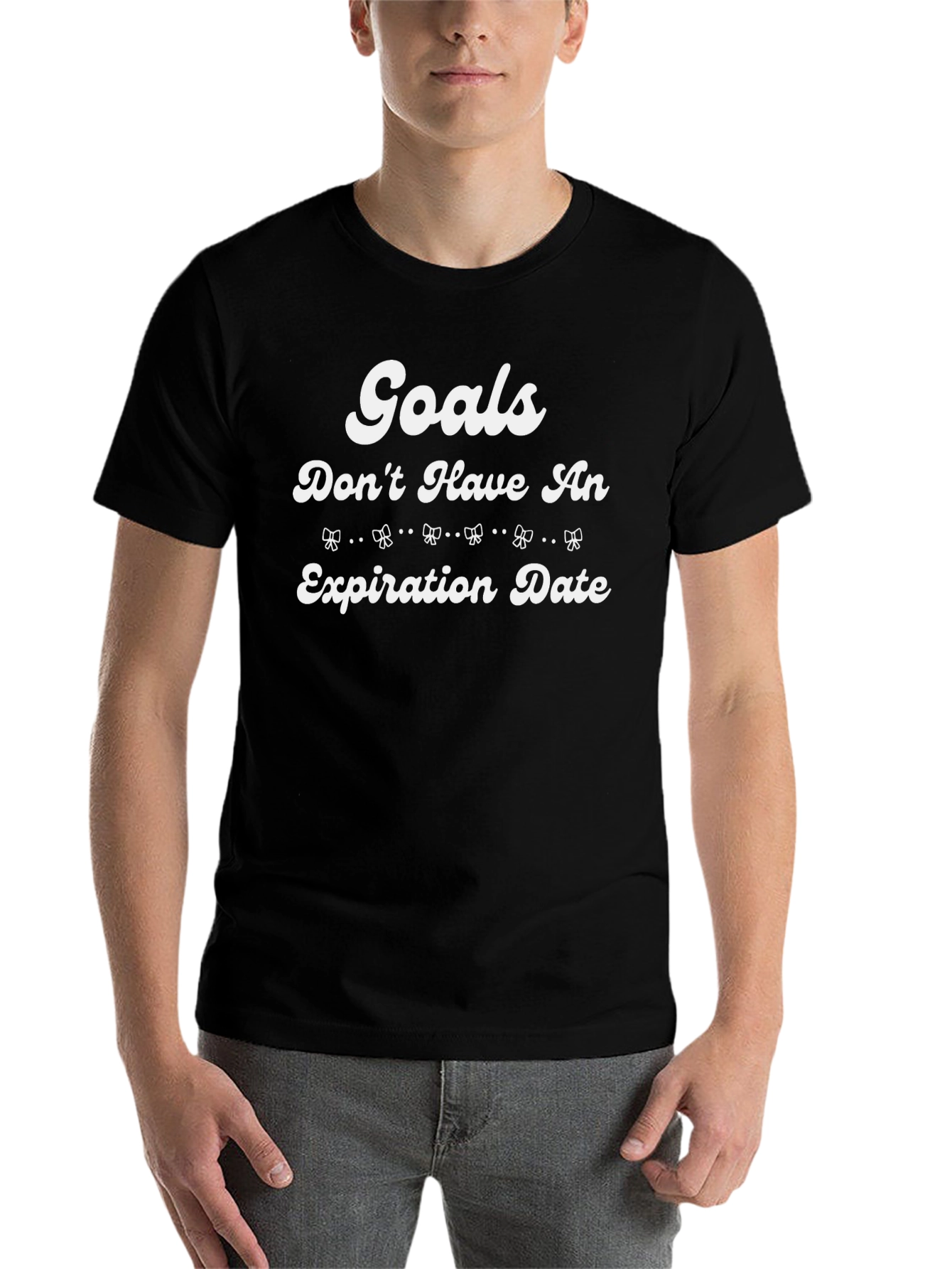 Black Goals Don't Have An Expiration Date T-Shirt view 7