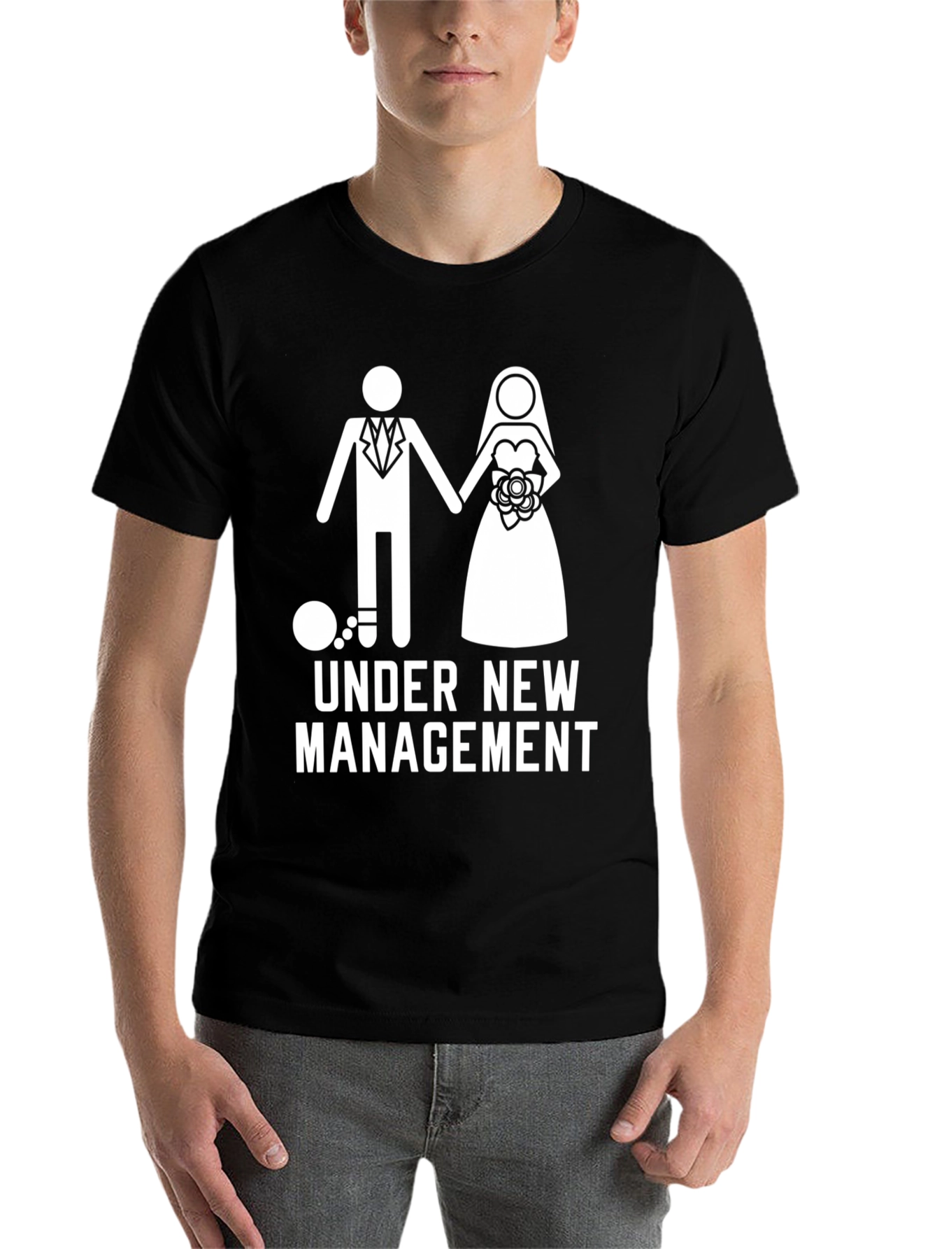 Black Under New Management Graphic Novelty Tee view 7