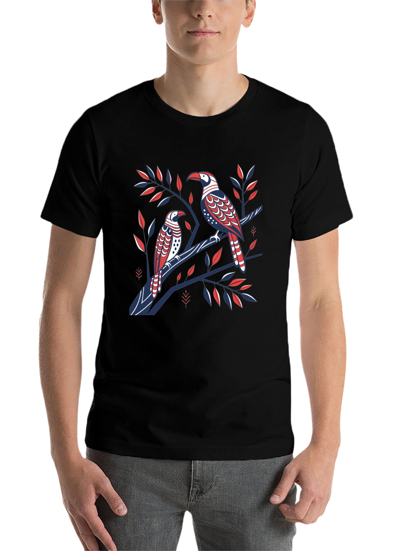 Black Black Bird Graphic Tee view 7