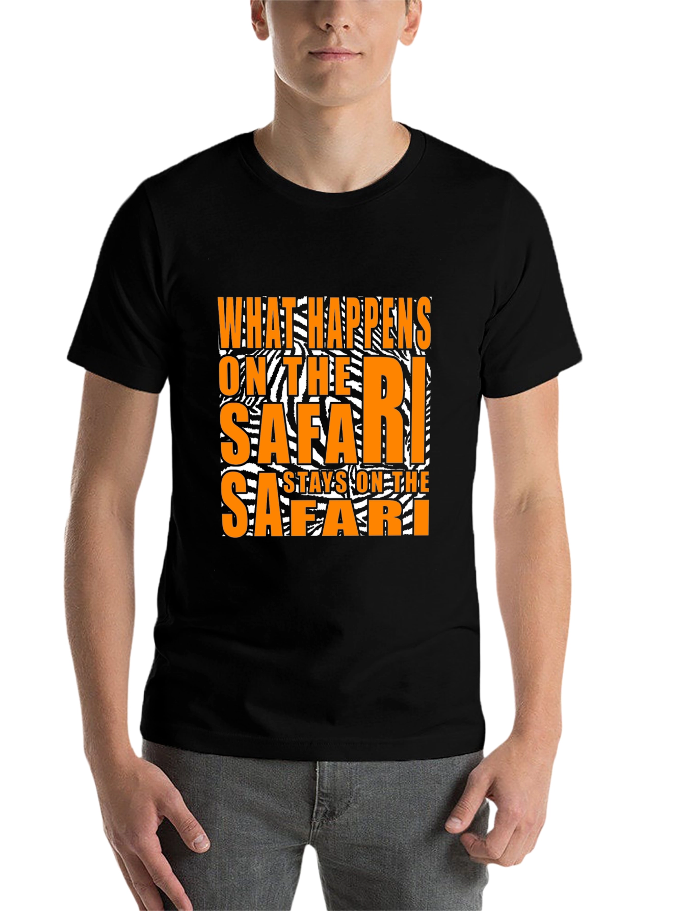 Black Safari T-Shirt: What Happens on Safari Stays... view 7
