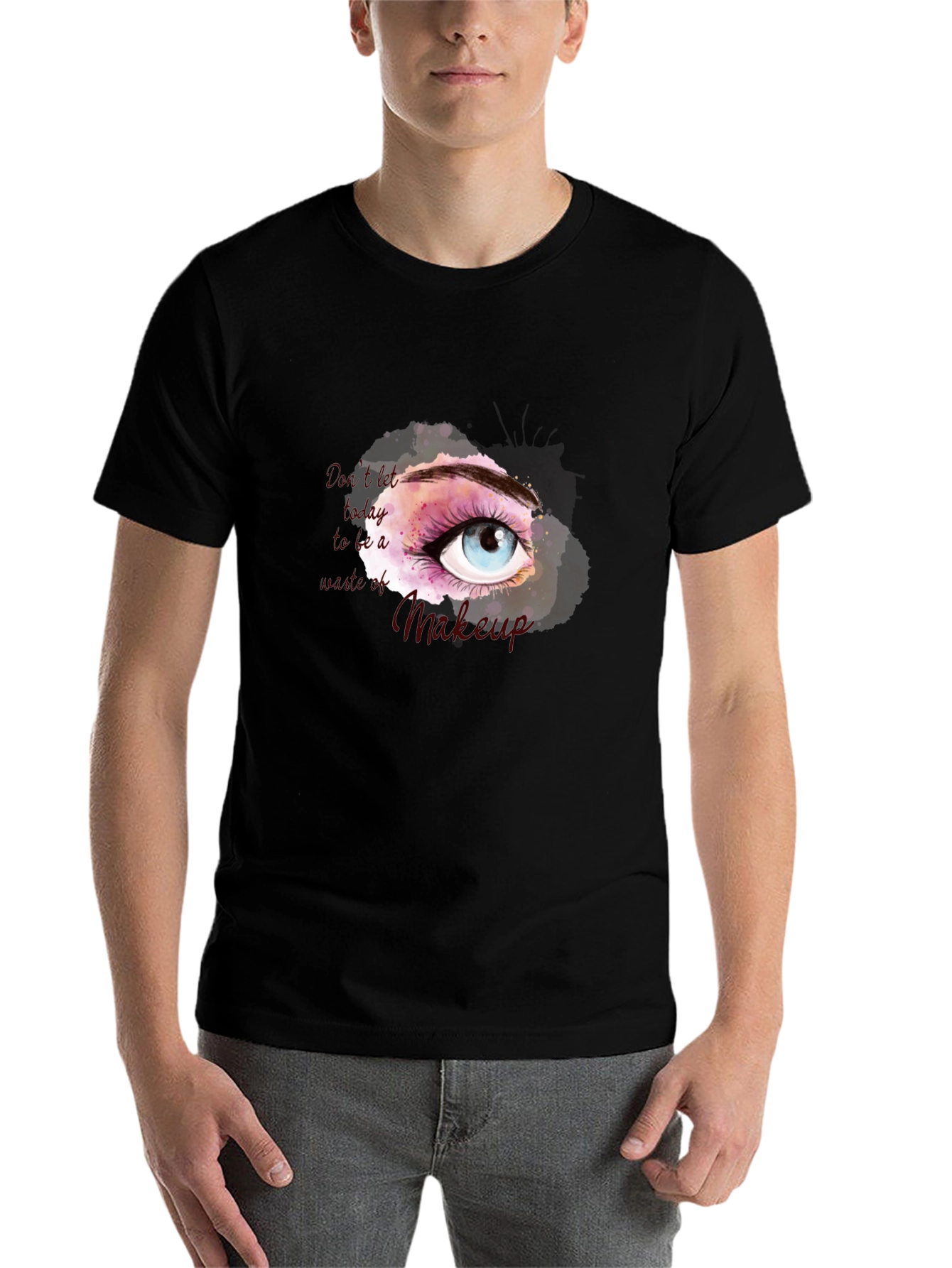 Black Eye Makeup T-Shirt - Stylish Graphic Tee view 7