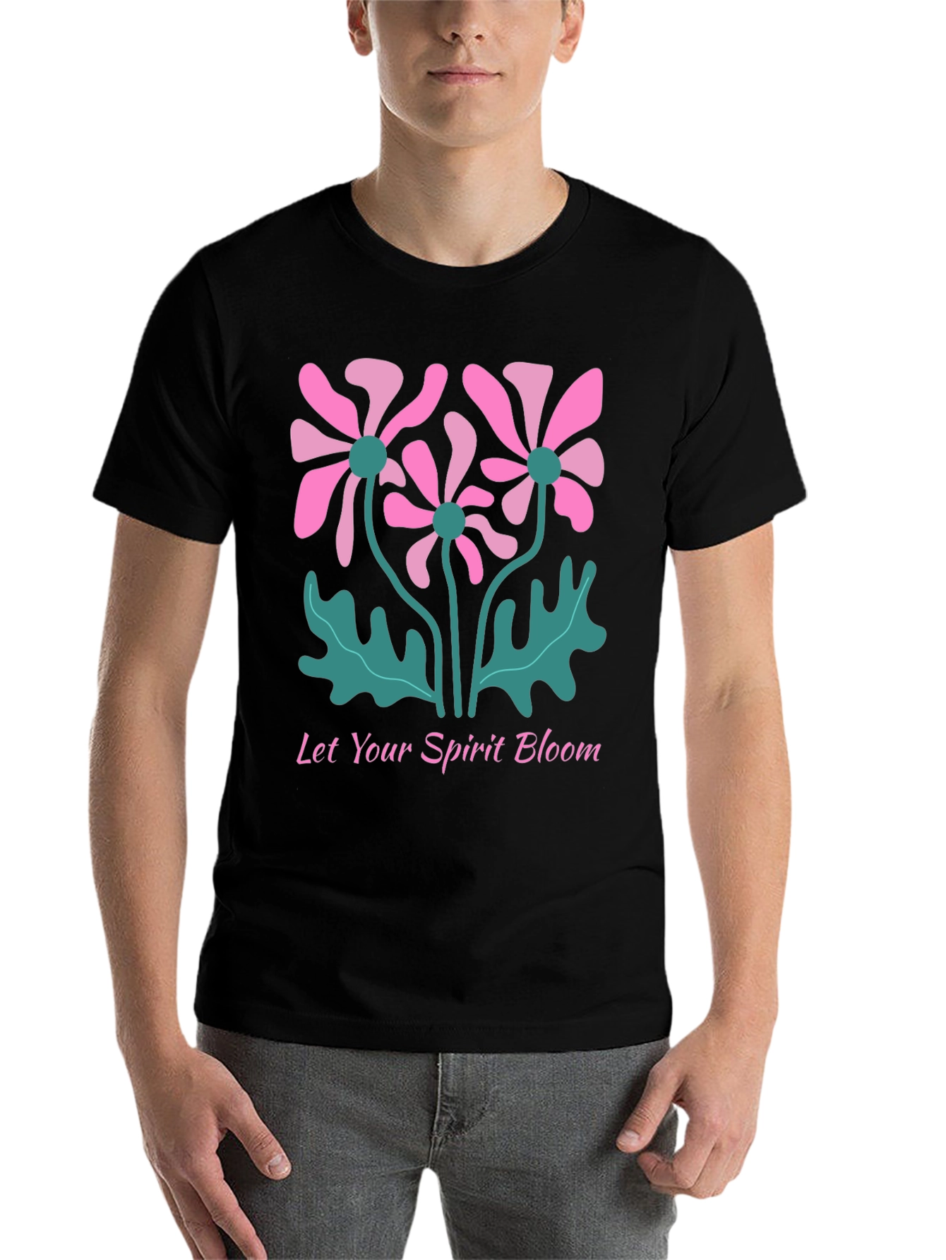 Black Bloom Spirit Graphic Tee view 7