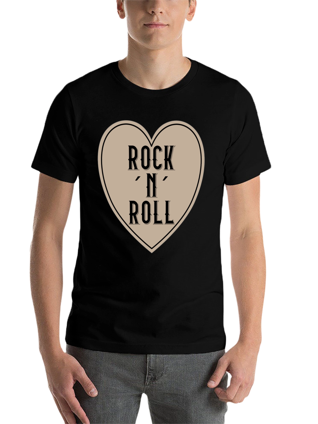 Black Rock 'N' Roll Heart Graphic Tee view 7