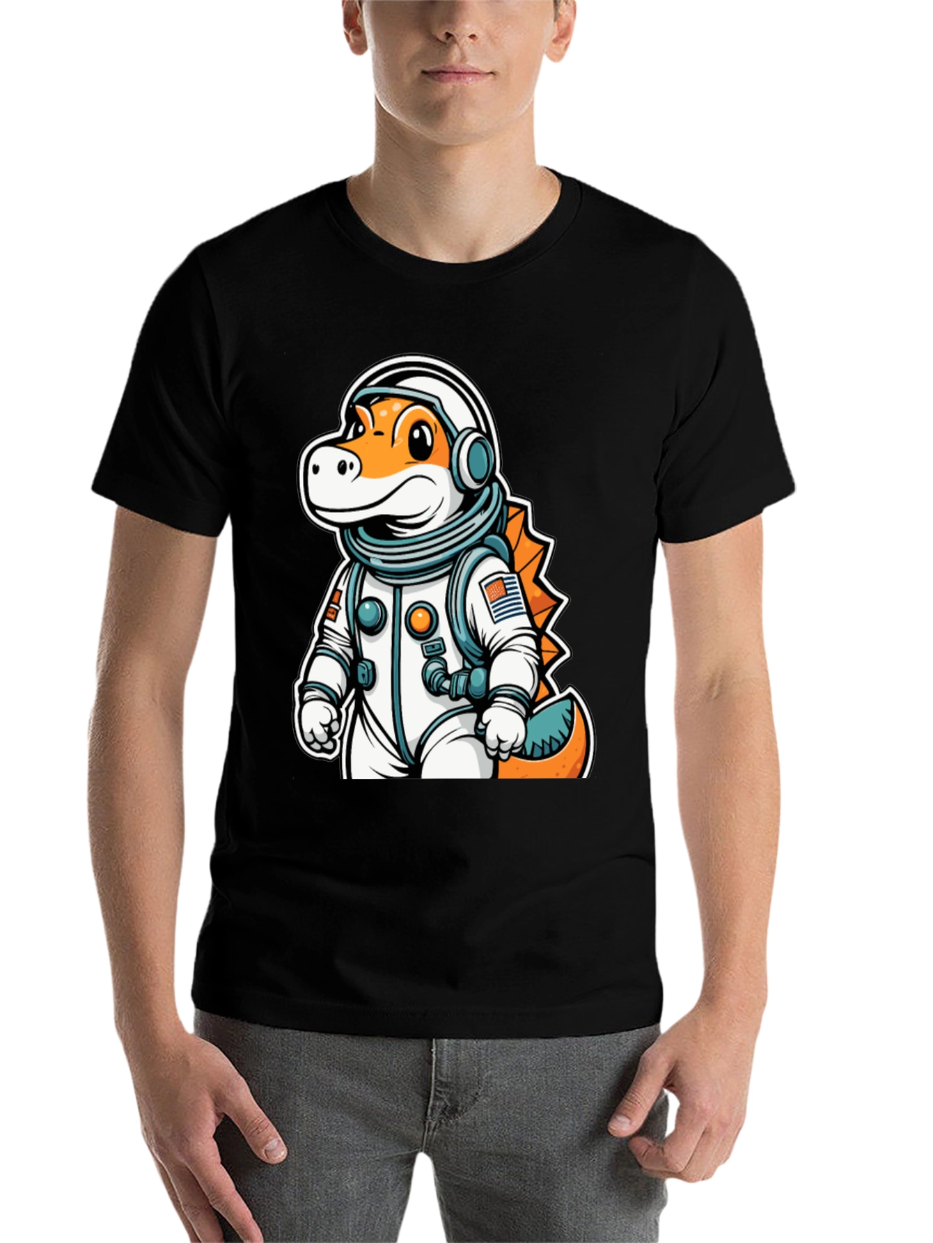 Dino Astronaut T-Shirt - Space Explorer Tee - 7