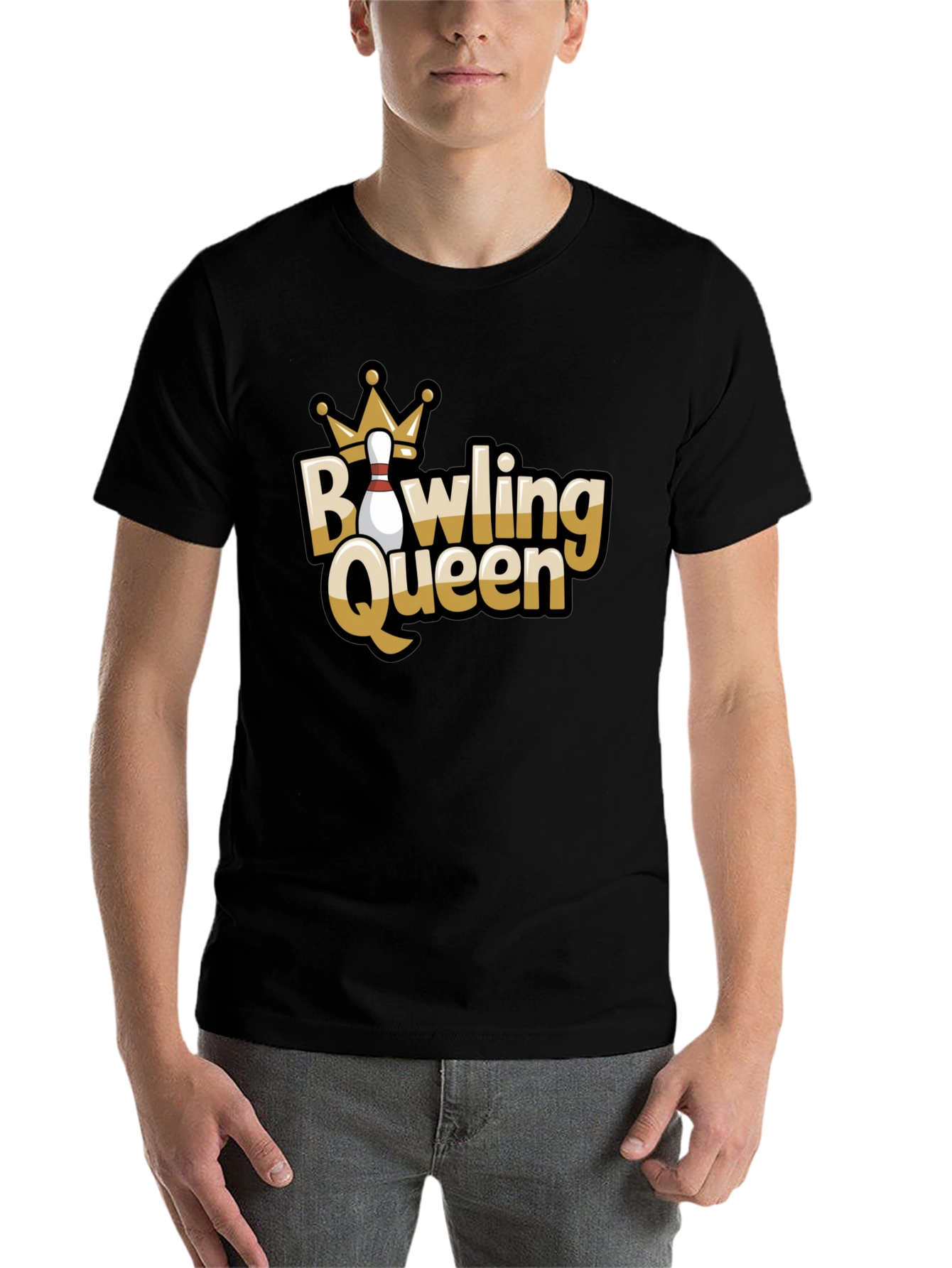 Black Bowling Queen Graphic Tee view 7