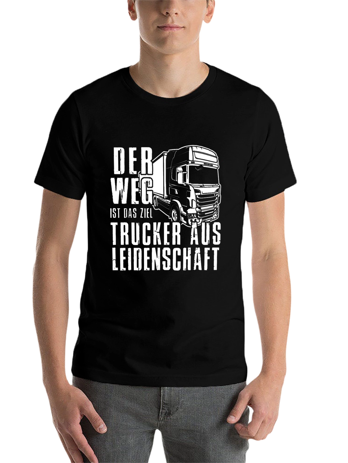 Trucker T-Shirt - Der Weg Ist Das Ziel - Passionate Trucker Tee - 7
