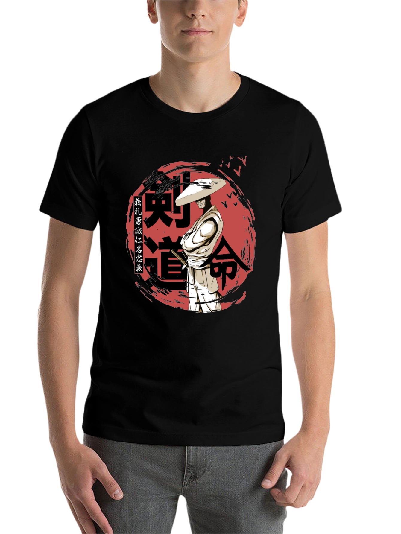 Black Samurai Kendo T-Shirt - Martial Arts Inspired view 7