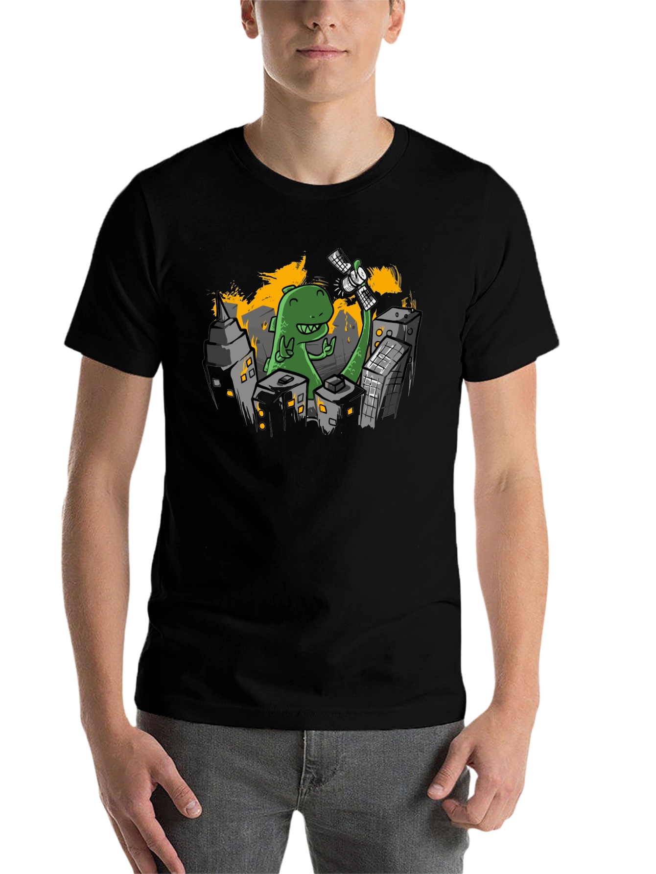 Black Godzilla T-Shirt view 7