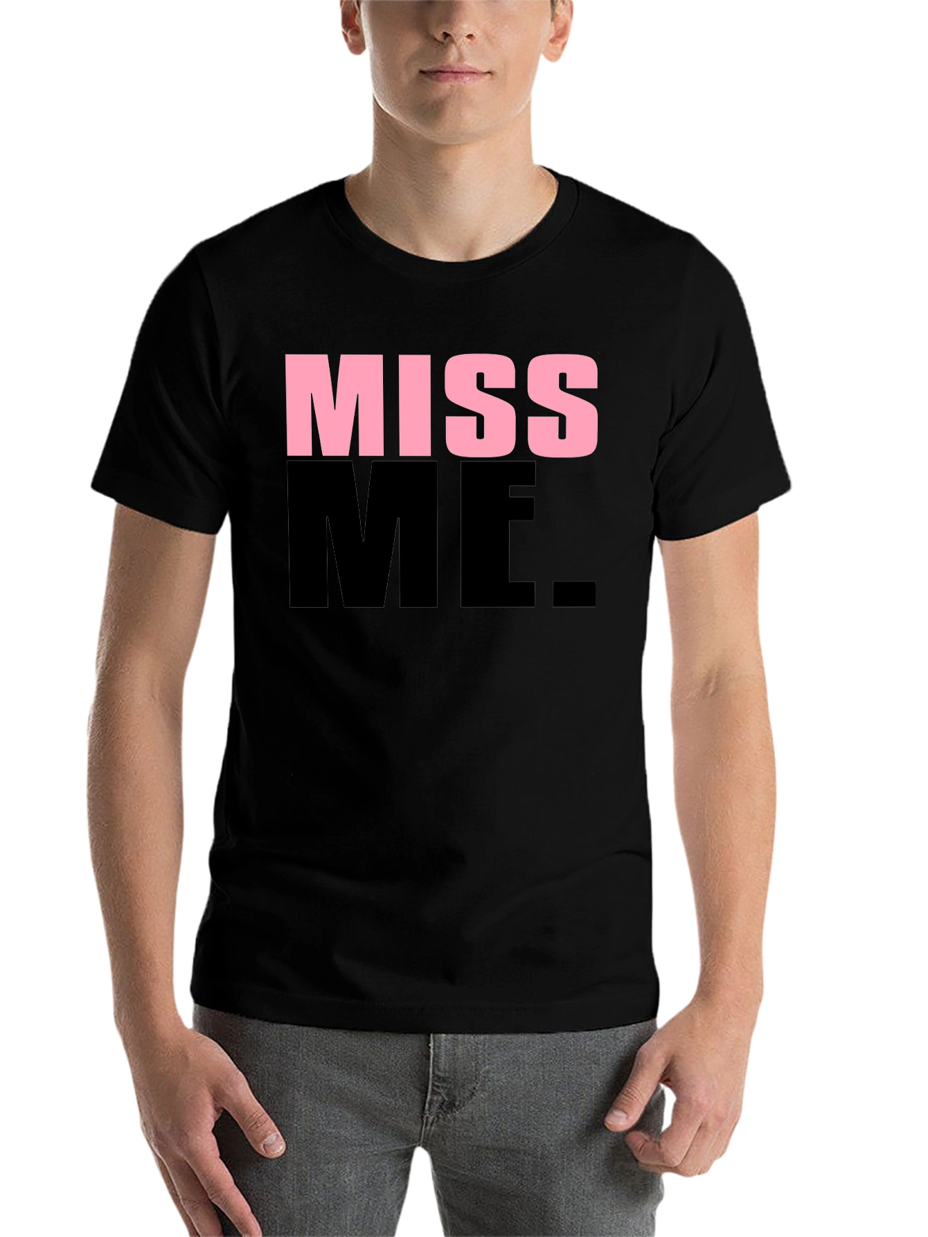 Black Miss Me Graphic T-Shirt view 7