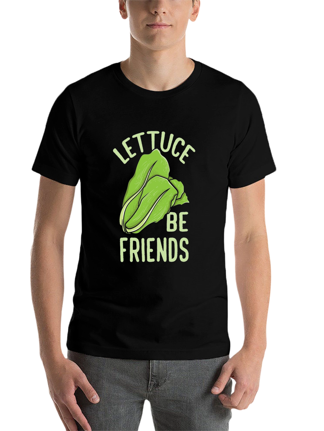 Black Lettuce Be Friends Graphic Tee view 7