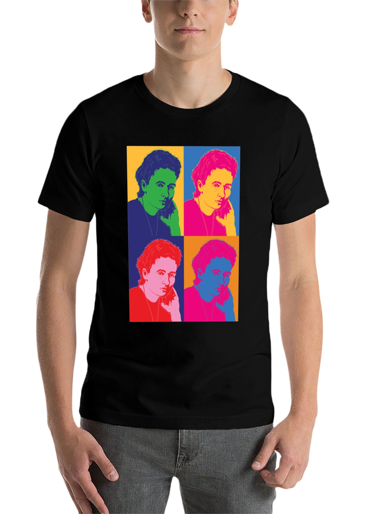 Black Pop Art T-Shirt view 7