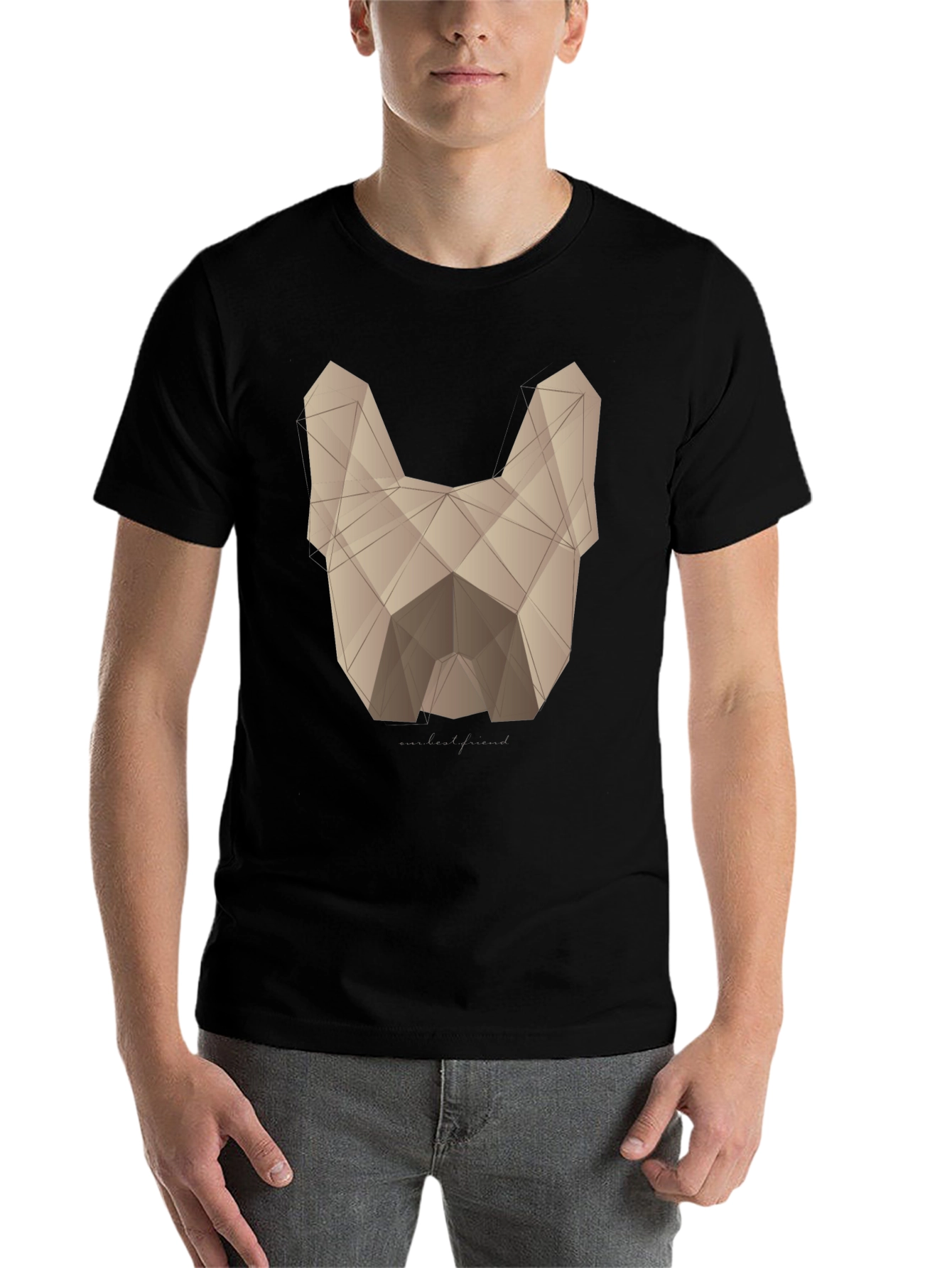 Geometric Dog Graphic T-Shirt - Modern Canine Art - 7