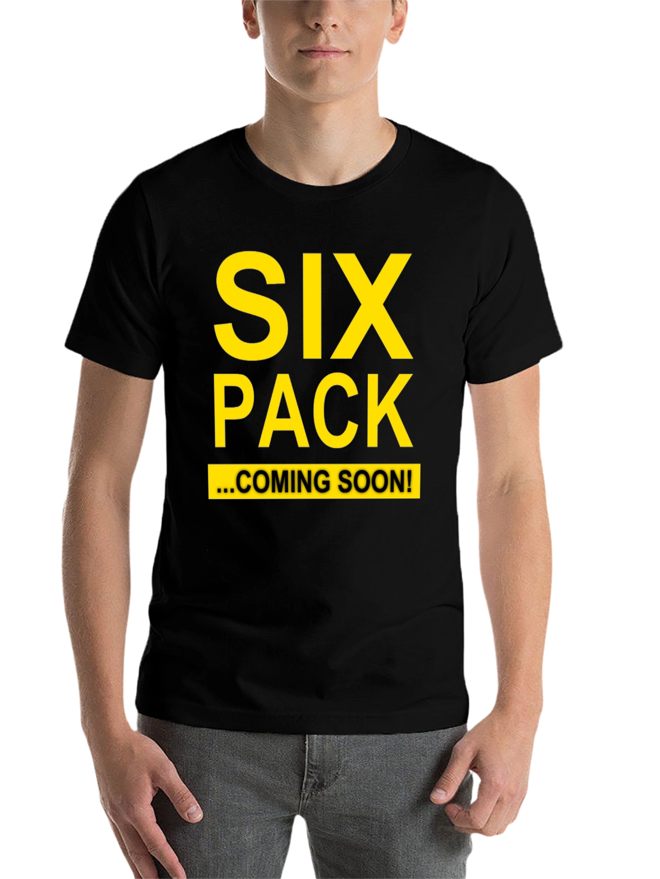 Black Six Pack Coming Soon T-Shirt view 7