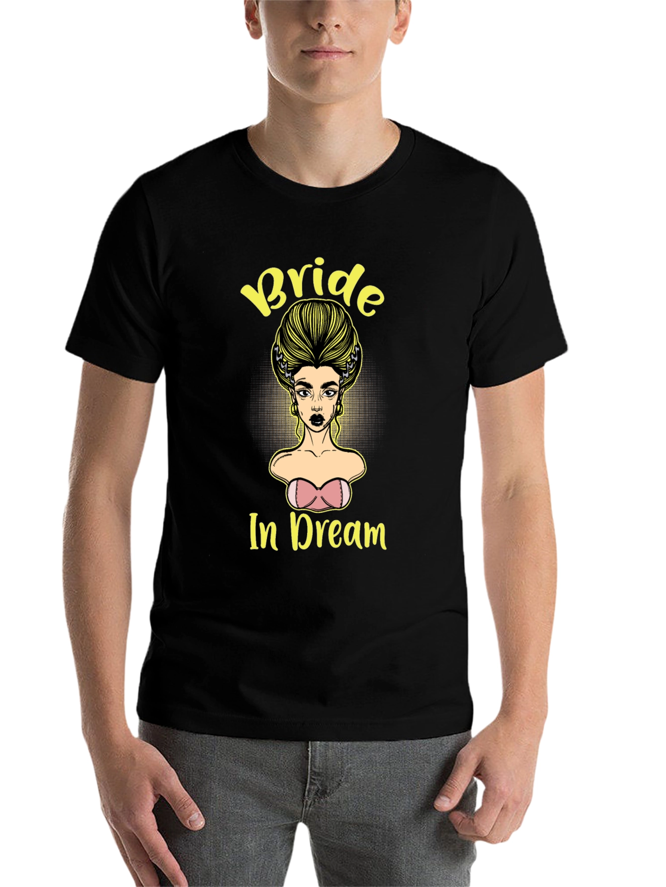 Black Bride In Dream Graphic Tee - Unique Design view 7