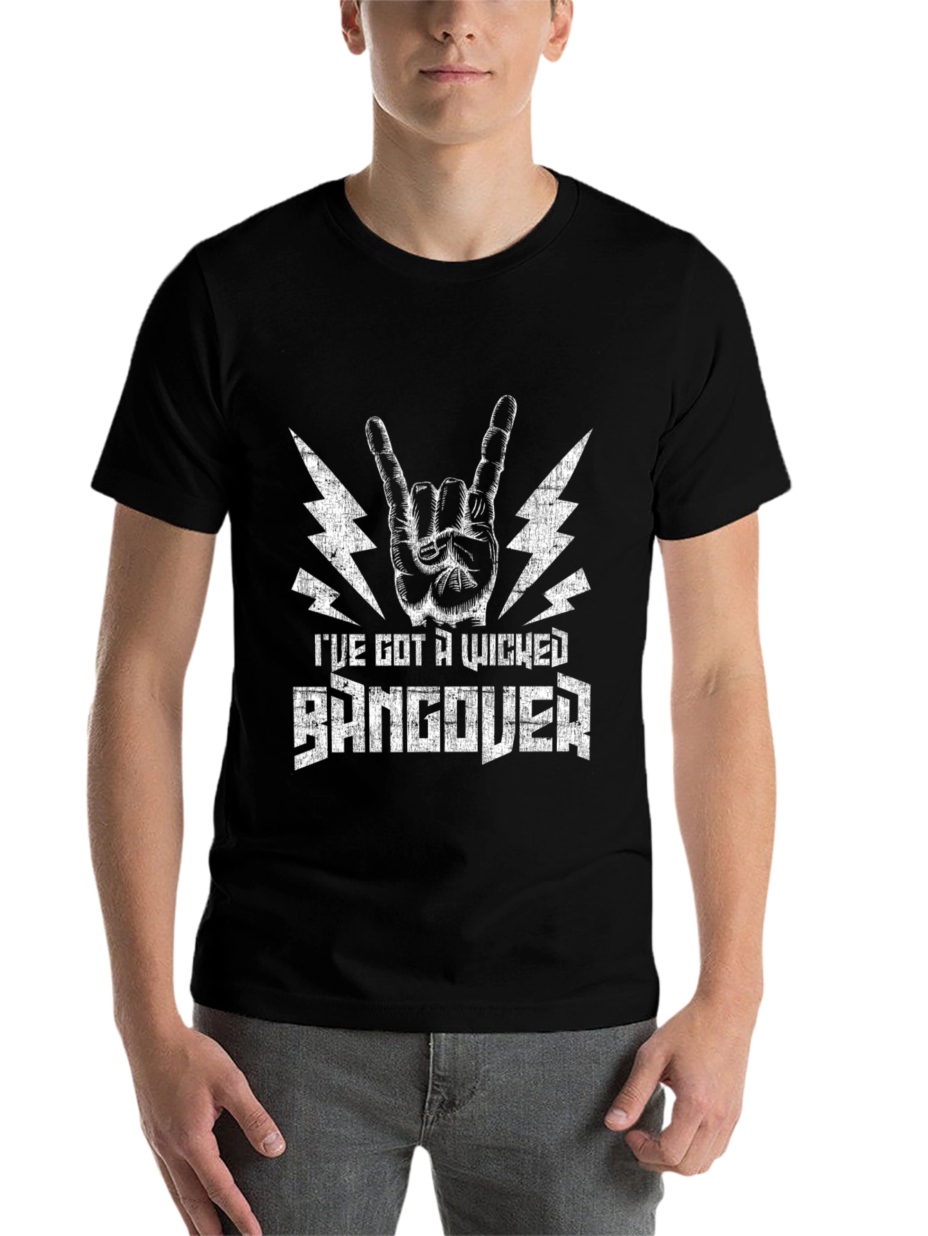 Black Wicked Hangover T-Shirt: Rock On in Style view 7