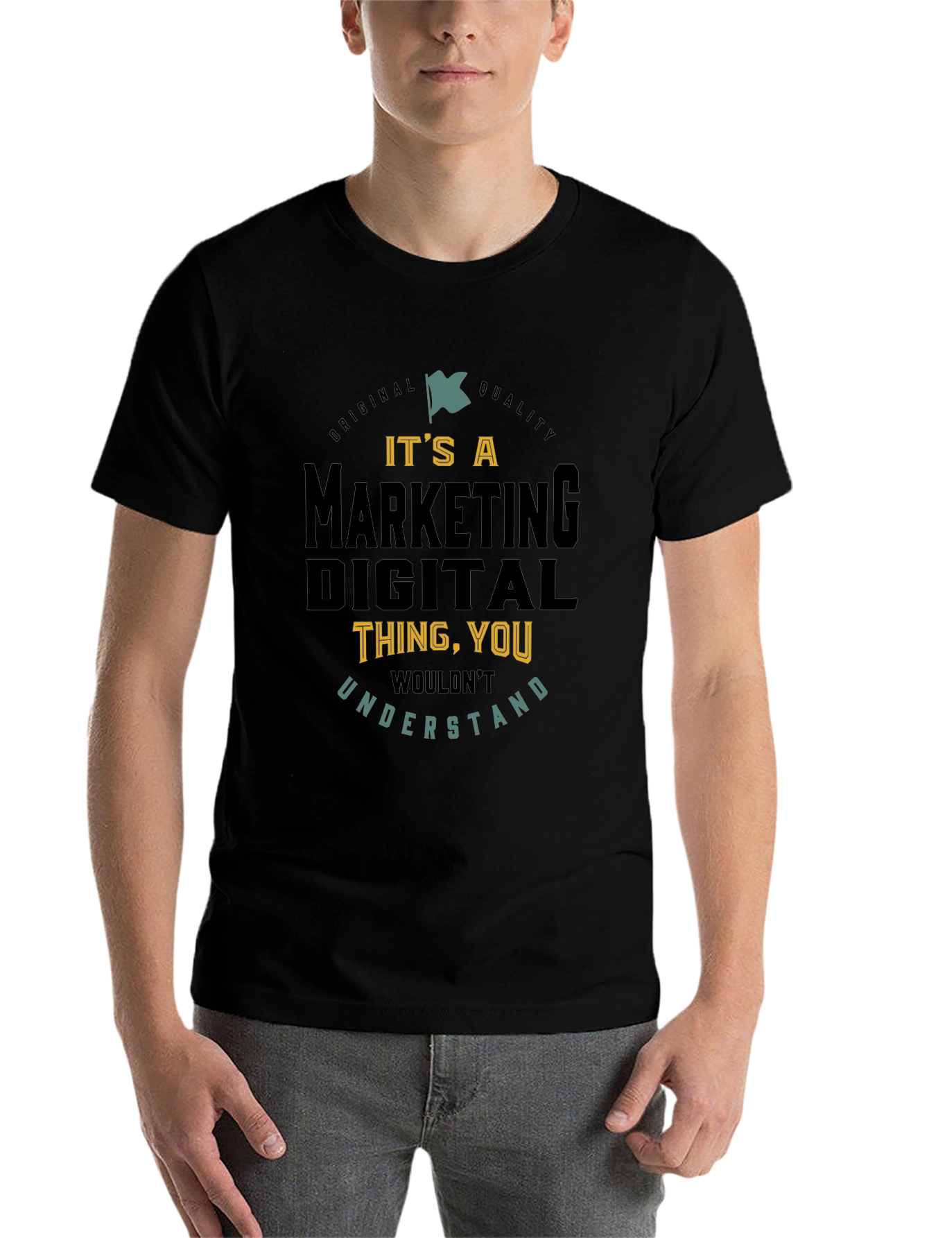 Black Marketing Digital Thing You Wouldn't Understand T-Shirt view 7