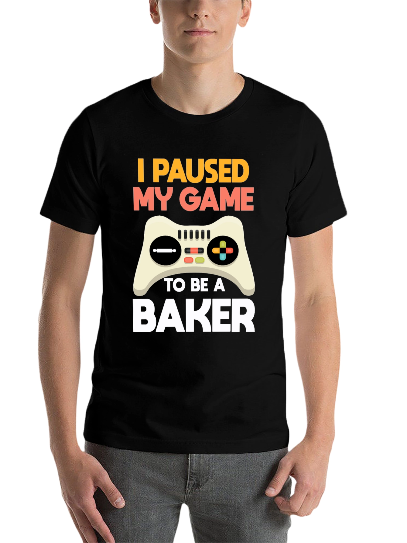 Black I Paused My Game to Be a Baker T-Shirt view 7