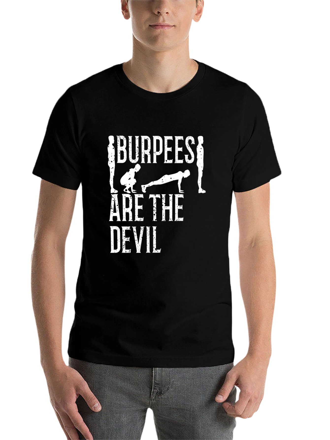 Black Burpees Are The Devil Graphic Tee view 7