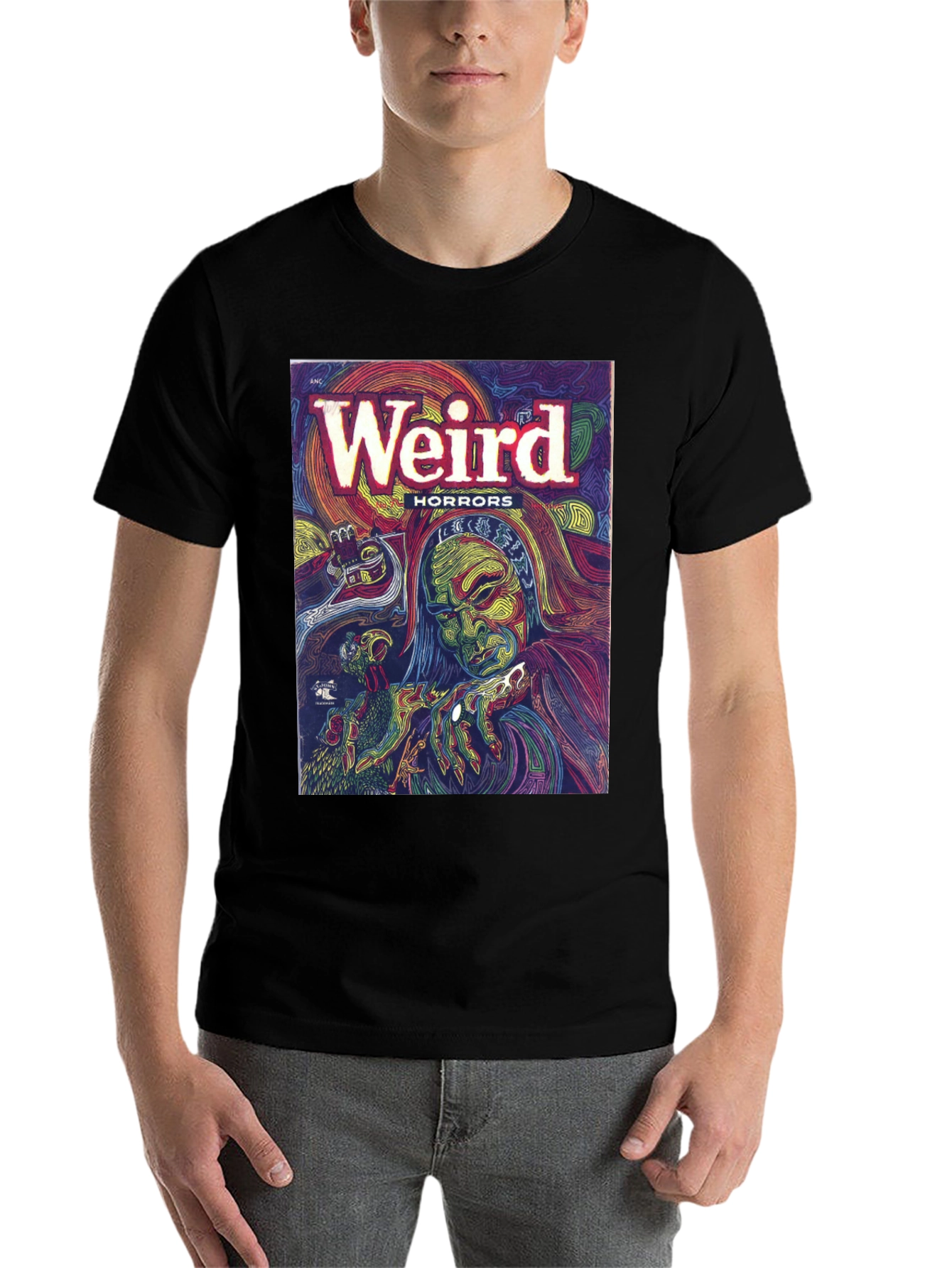 Weird Horrors Graphic Tee - Retro Comic Book Shirt - 7