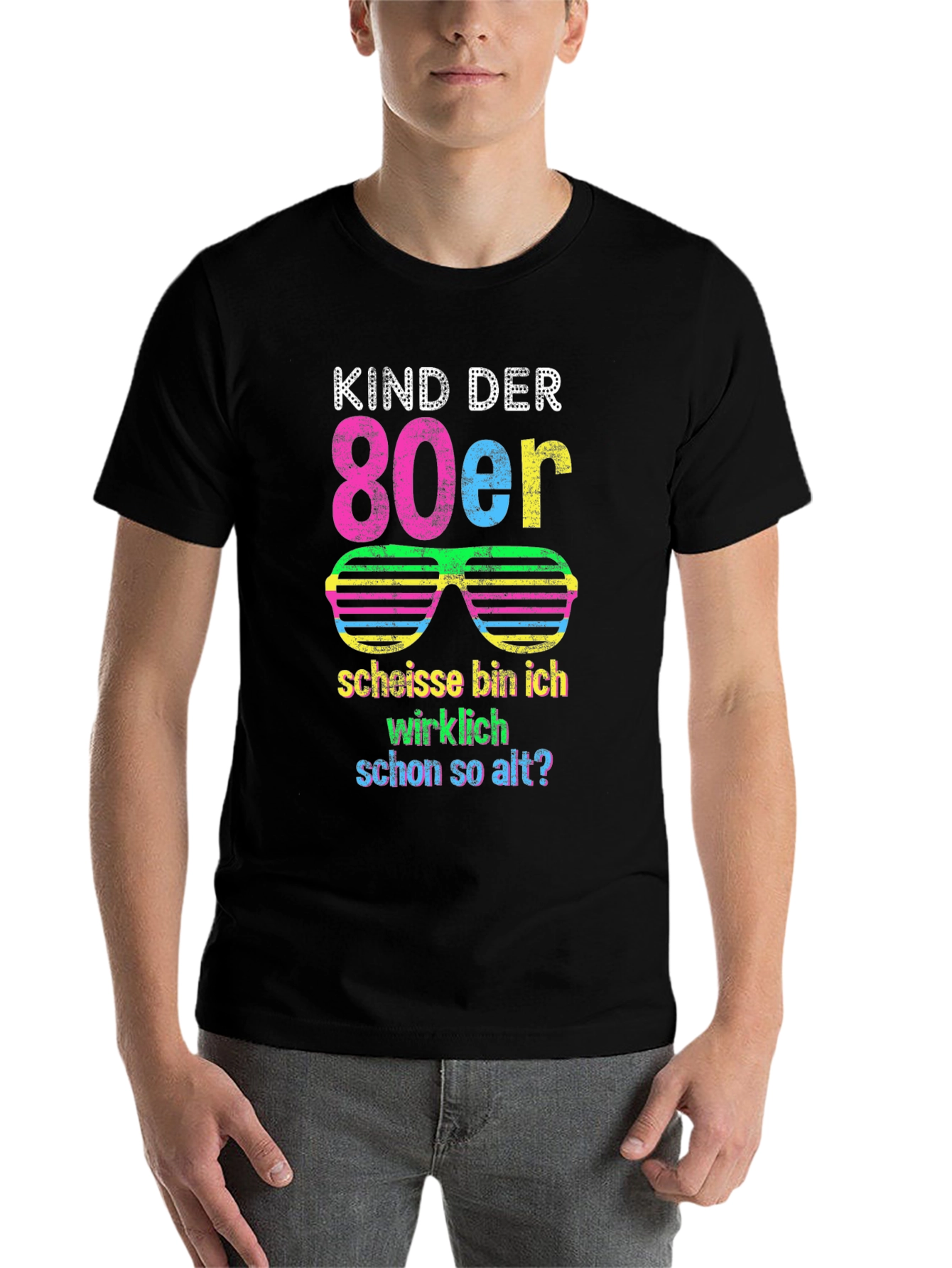 Black Kind der 80er T-Shirt - Retro 80s Design view 7