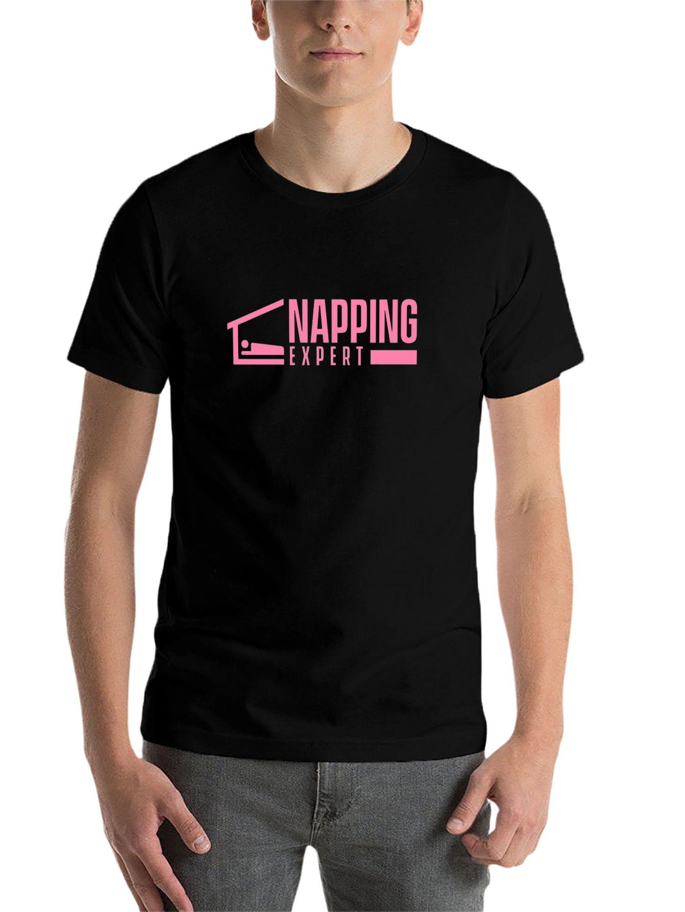 Black Napping Expert Graphic T-Shirt - Black view 7