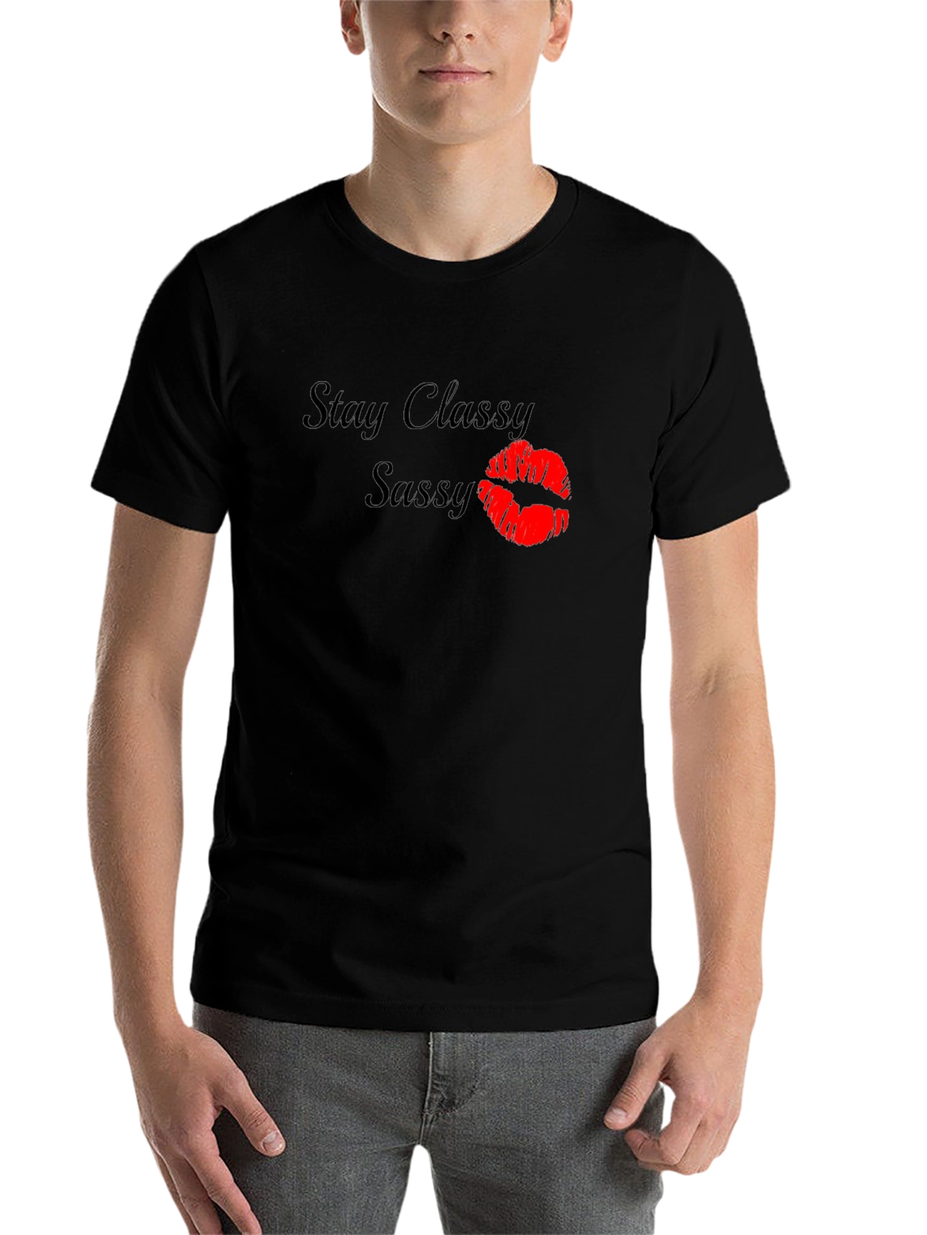 Black Stay Classy Sassy Graphic Tee view 7