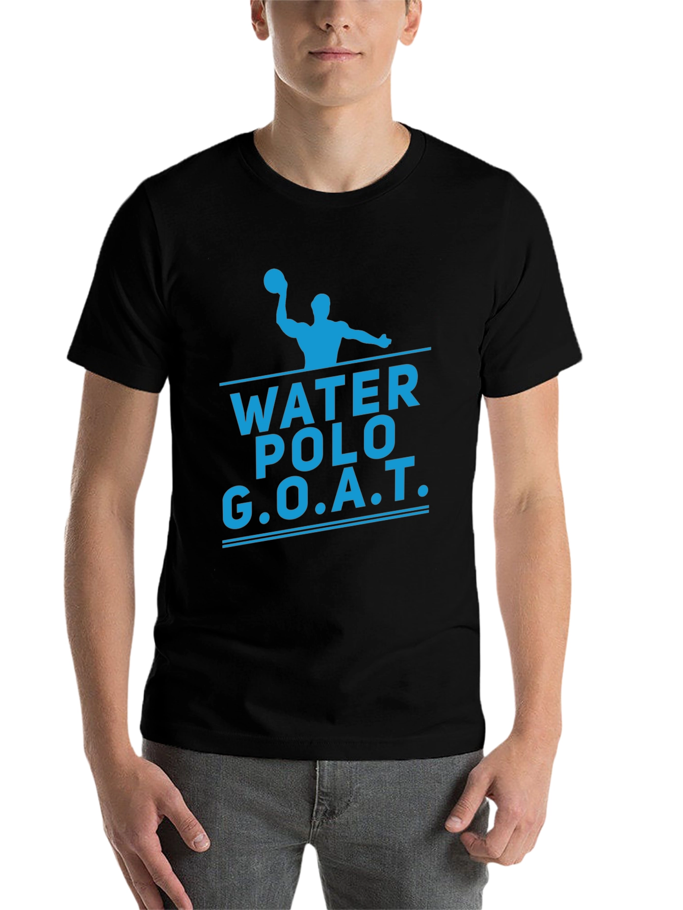 Black Water Polo GOAT T-Shirt - Black view 7