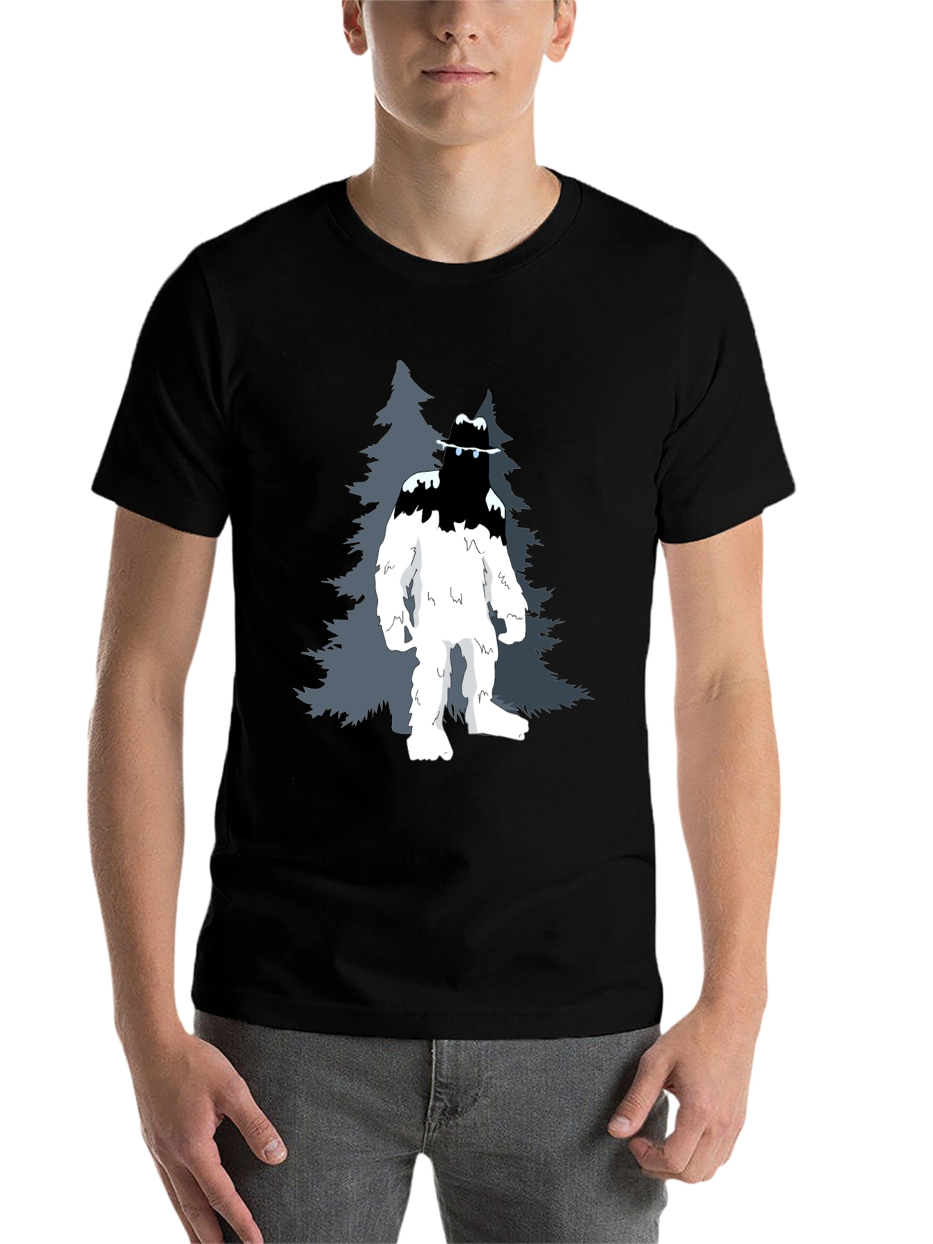 Black Sasquatch Graphic Tee - Mystery in the Mountains view 7