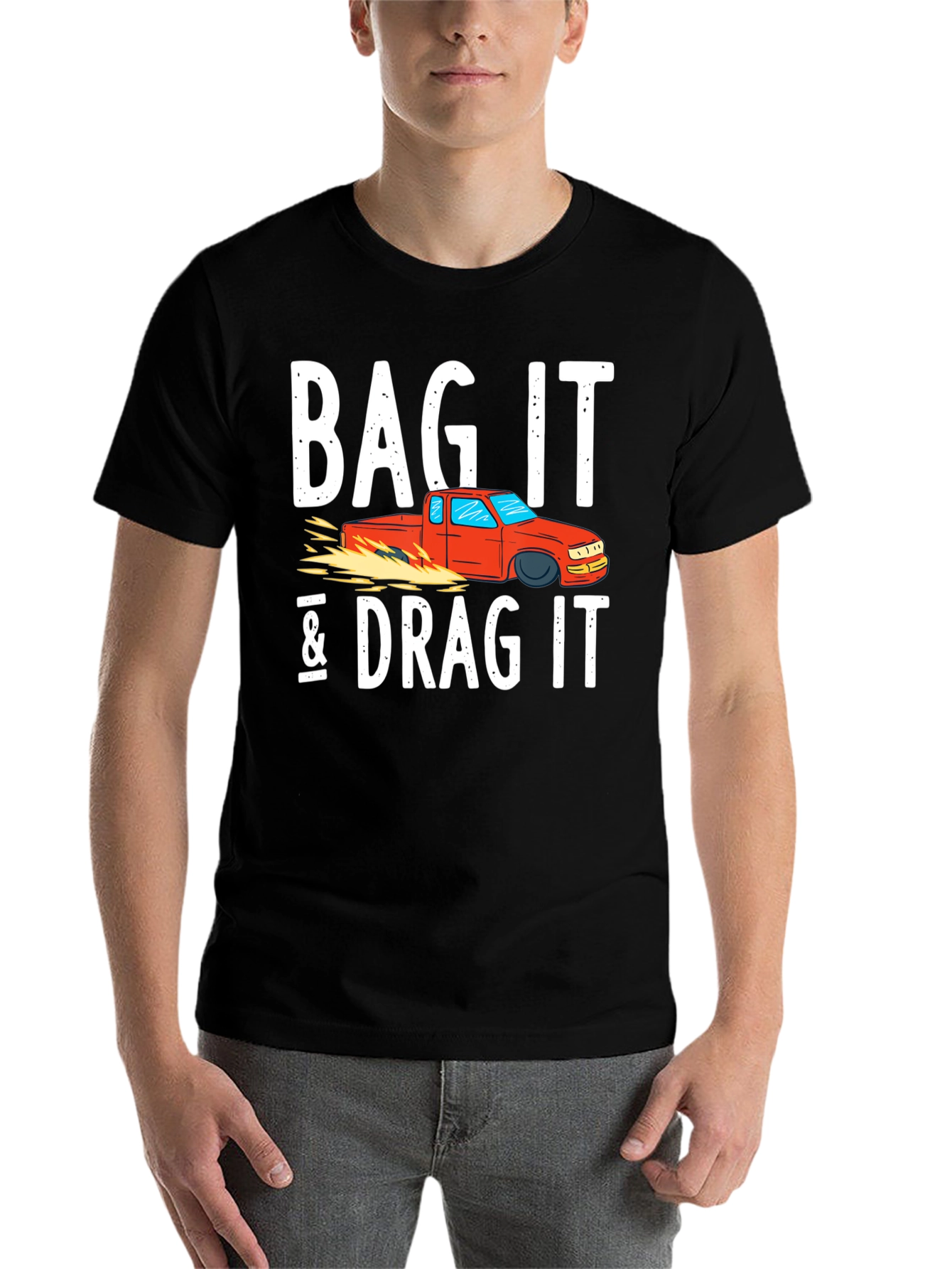 Black Bag It & Drag It Car Enthusiast Tee view 7