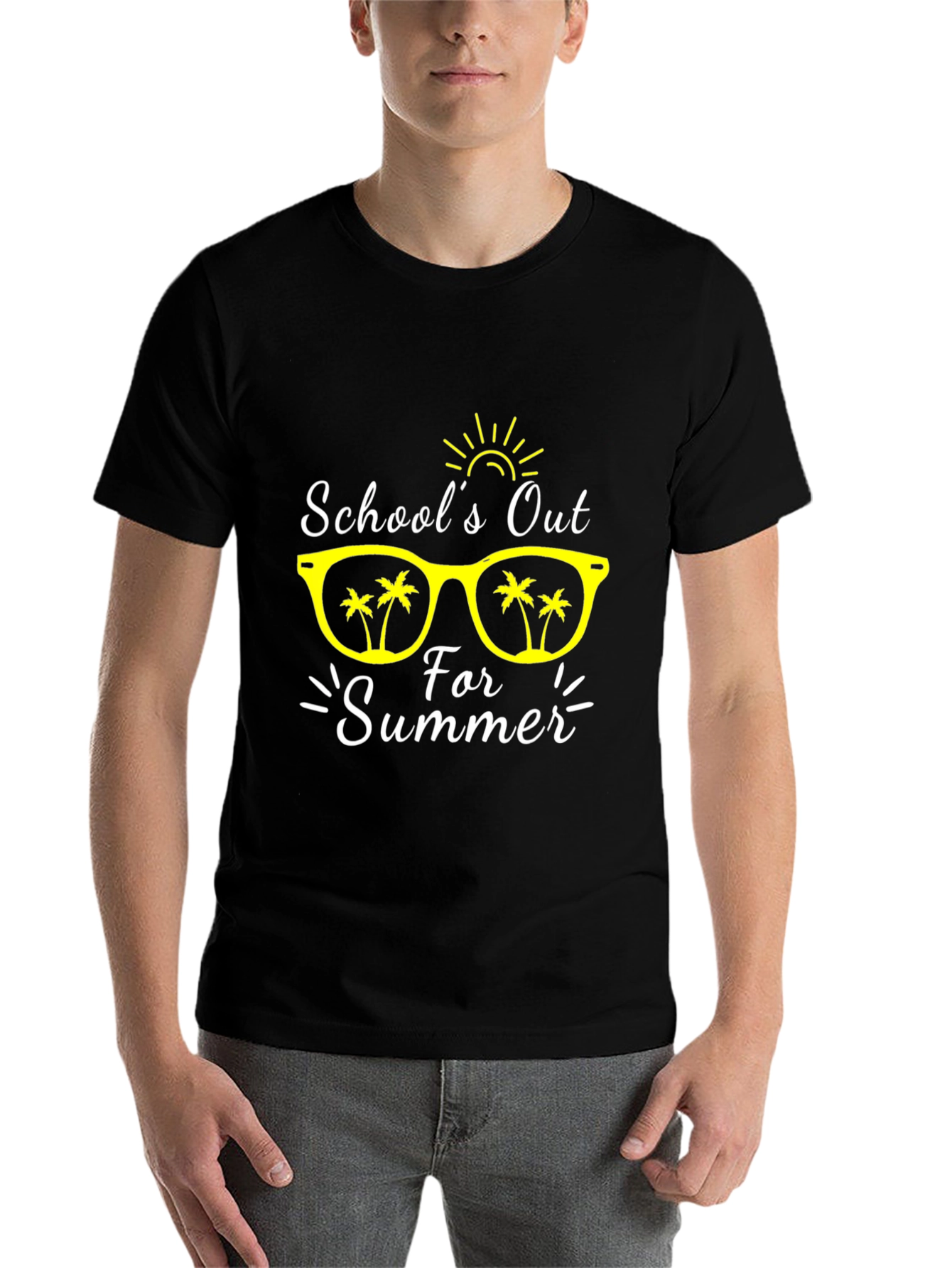 Black School's Out for Summer Graphic T-Shirt view 7