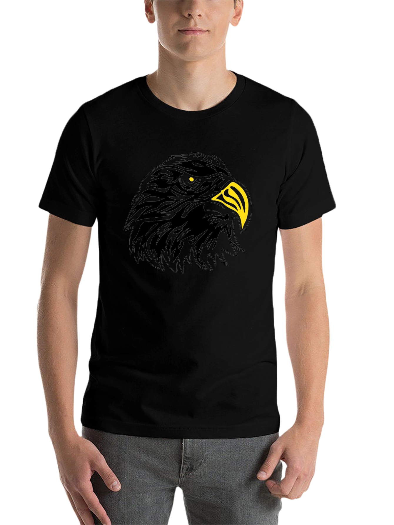 Black Black Eagle Graphic Tee - Men's Fashion view 7