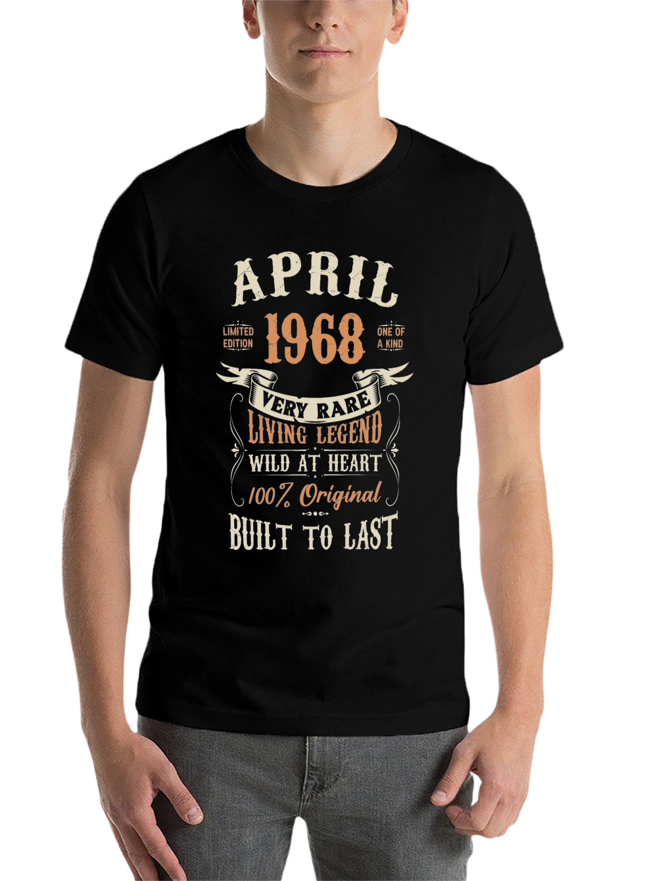 Black April 1968 Vintage Limited Edition T-Shirt view 7