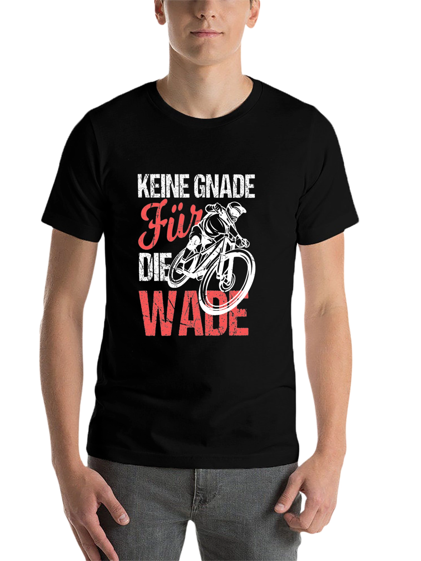 Black Keine Gnade Für Die Wade Biking T-Shirt view 7