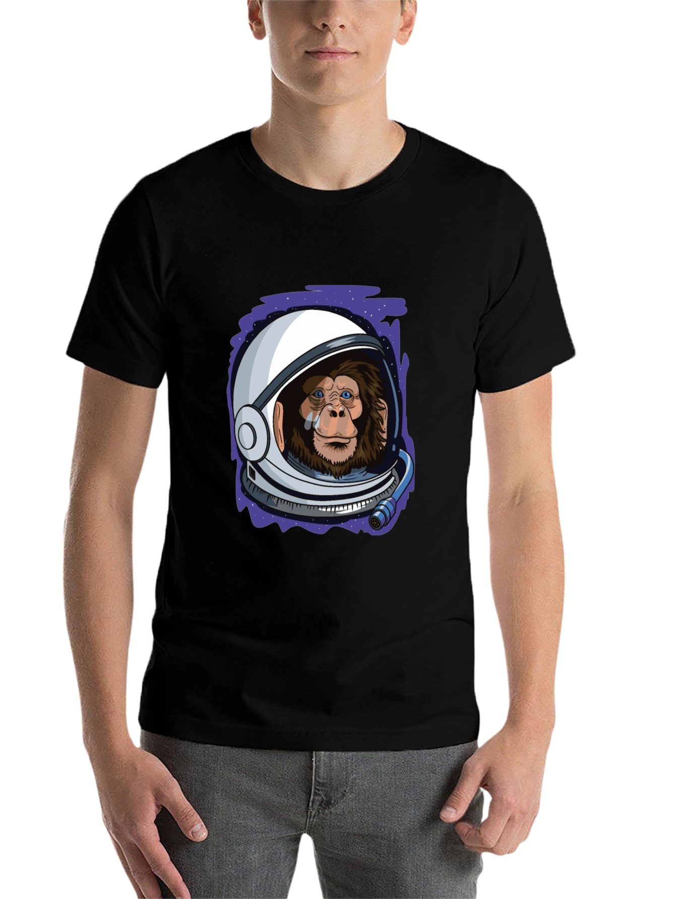 Black Ape Astronaut T-Shirt - Space Monkey Tee view 7