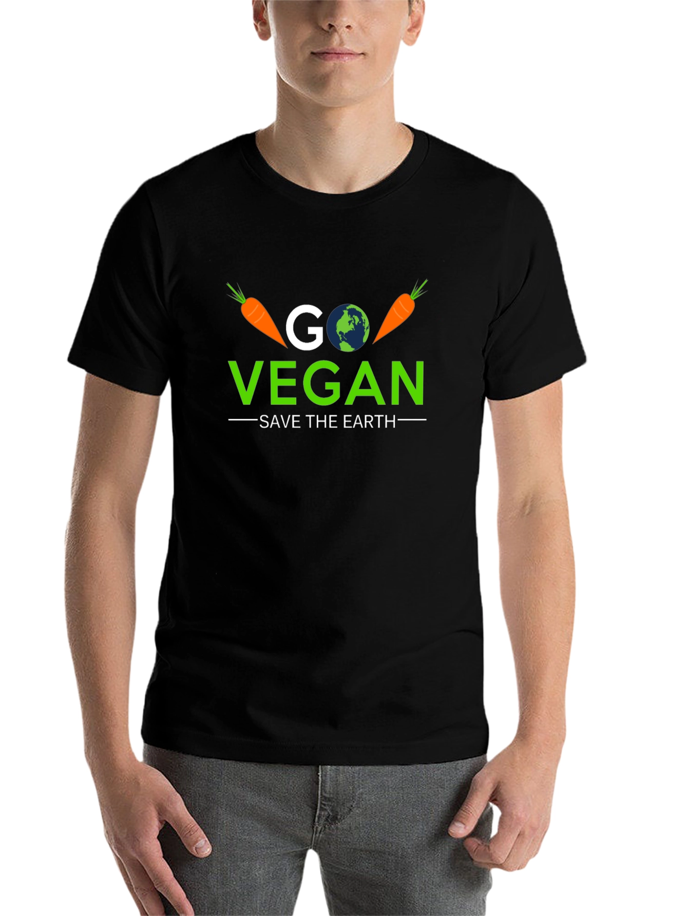 Go Vegan Save the Earth T-Shirt - 7