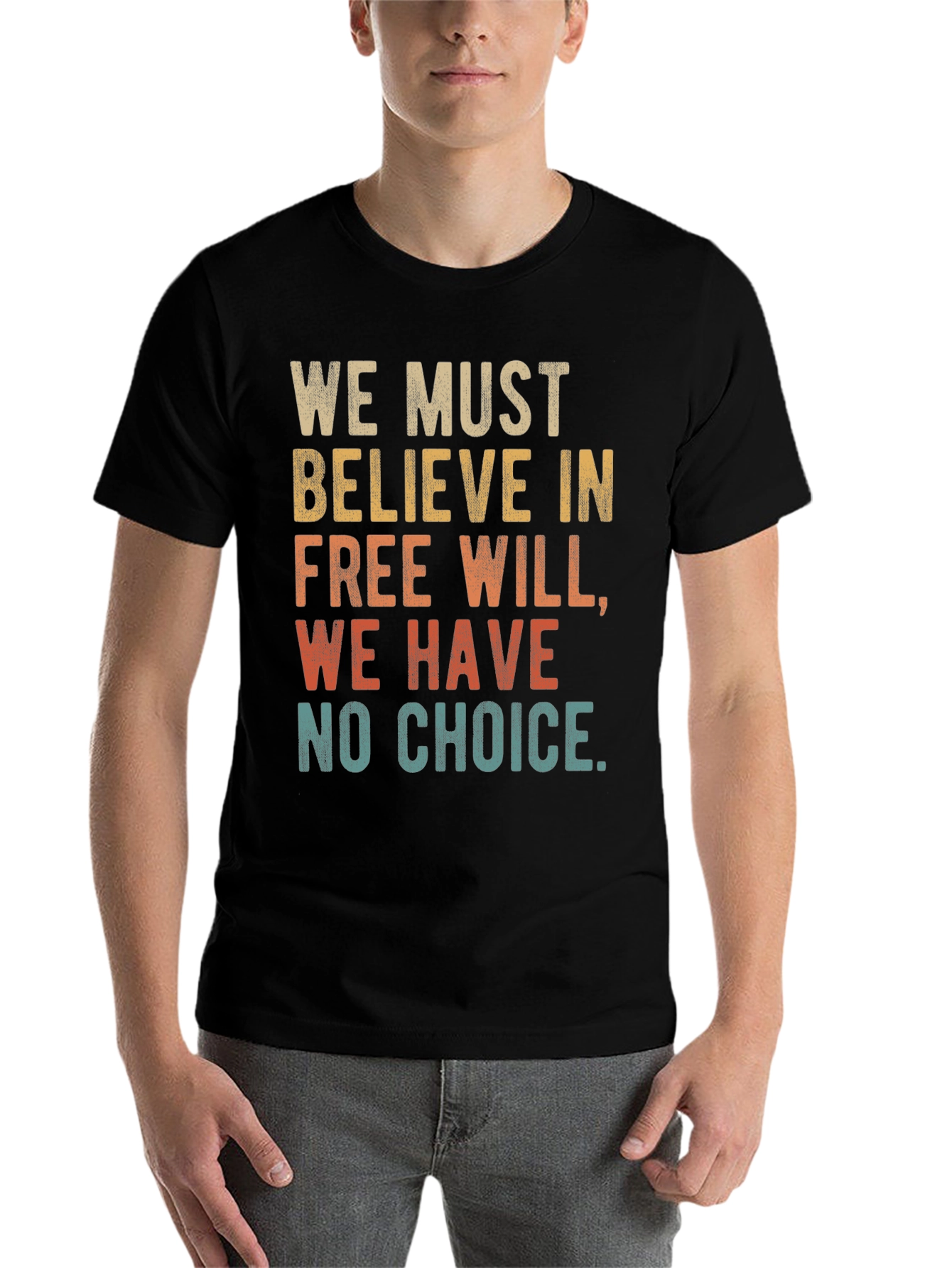 Black Free Will T-Shirt - We Must Believe Tee view 7