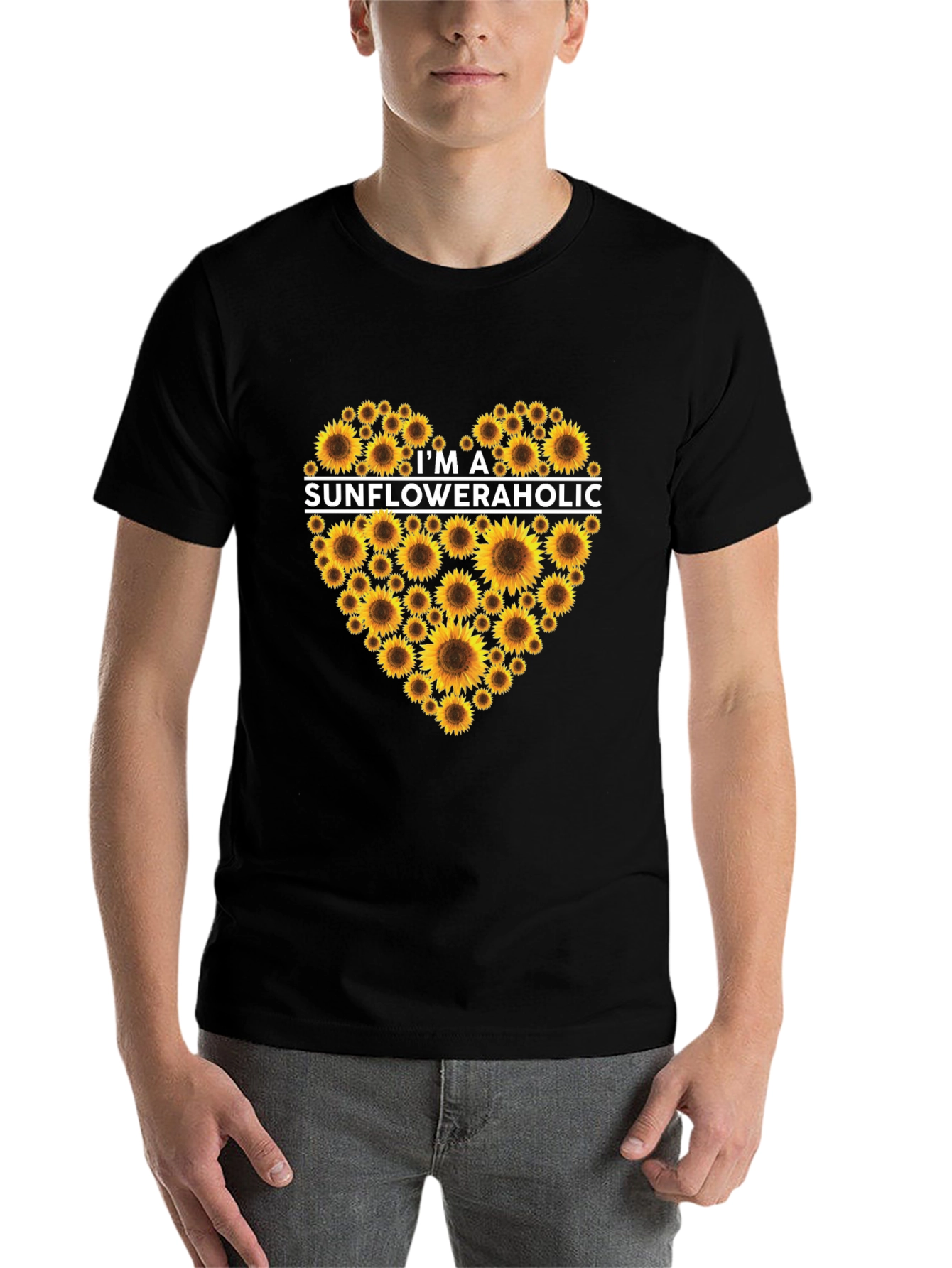 Black Sunfloweraholic Graphic Tee - Black view 7