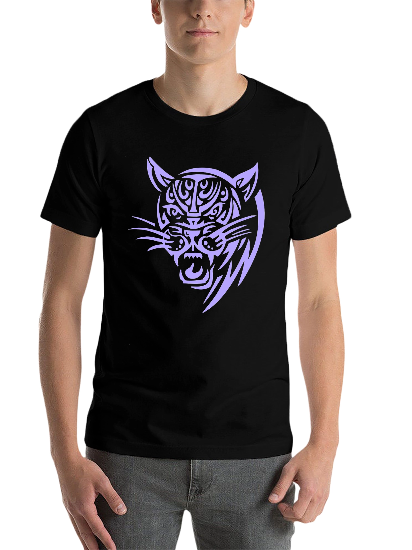 Black Black Panther Tribal Graphic Tee view 7