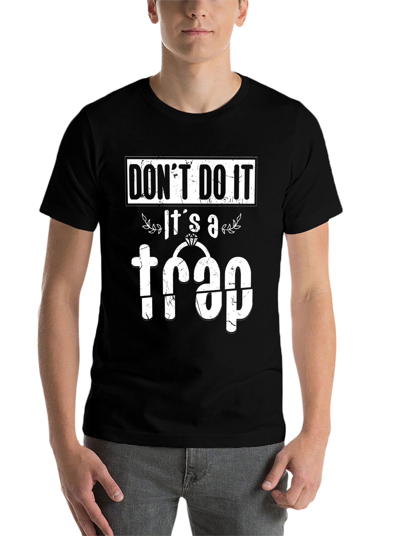 Black Don't Do It! It's a Trap T-Shirt view 7