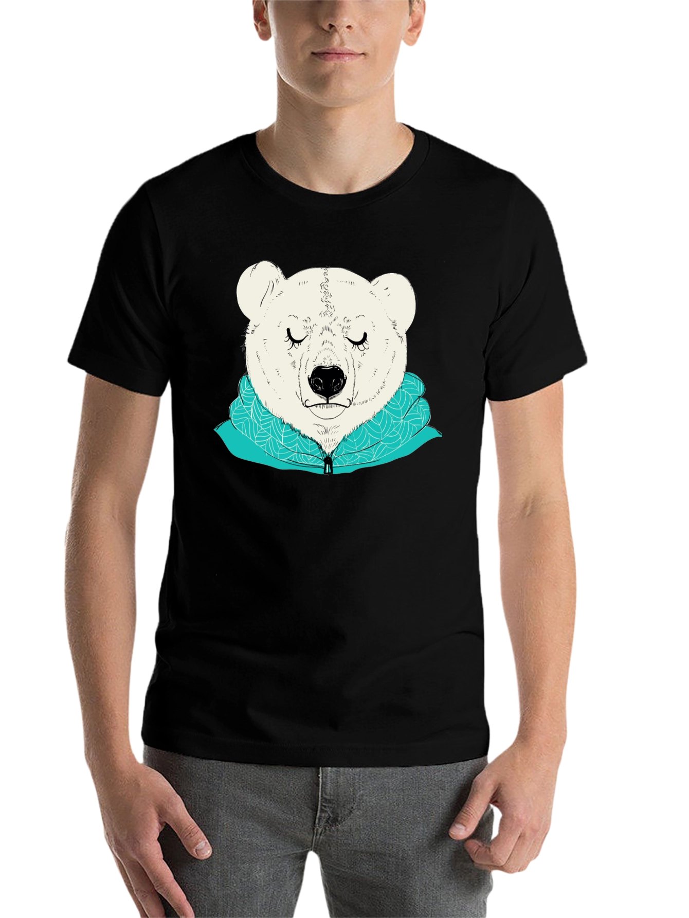 Black Bear Graphic Tee - Soft & Stylish view 7