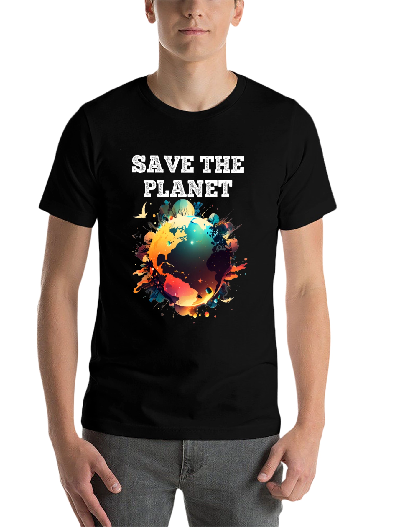 Save the Planet Graphic T-Shirt - Eco-Friendly Fashion - 7