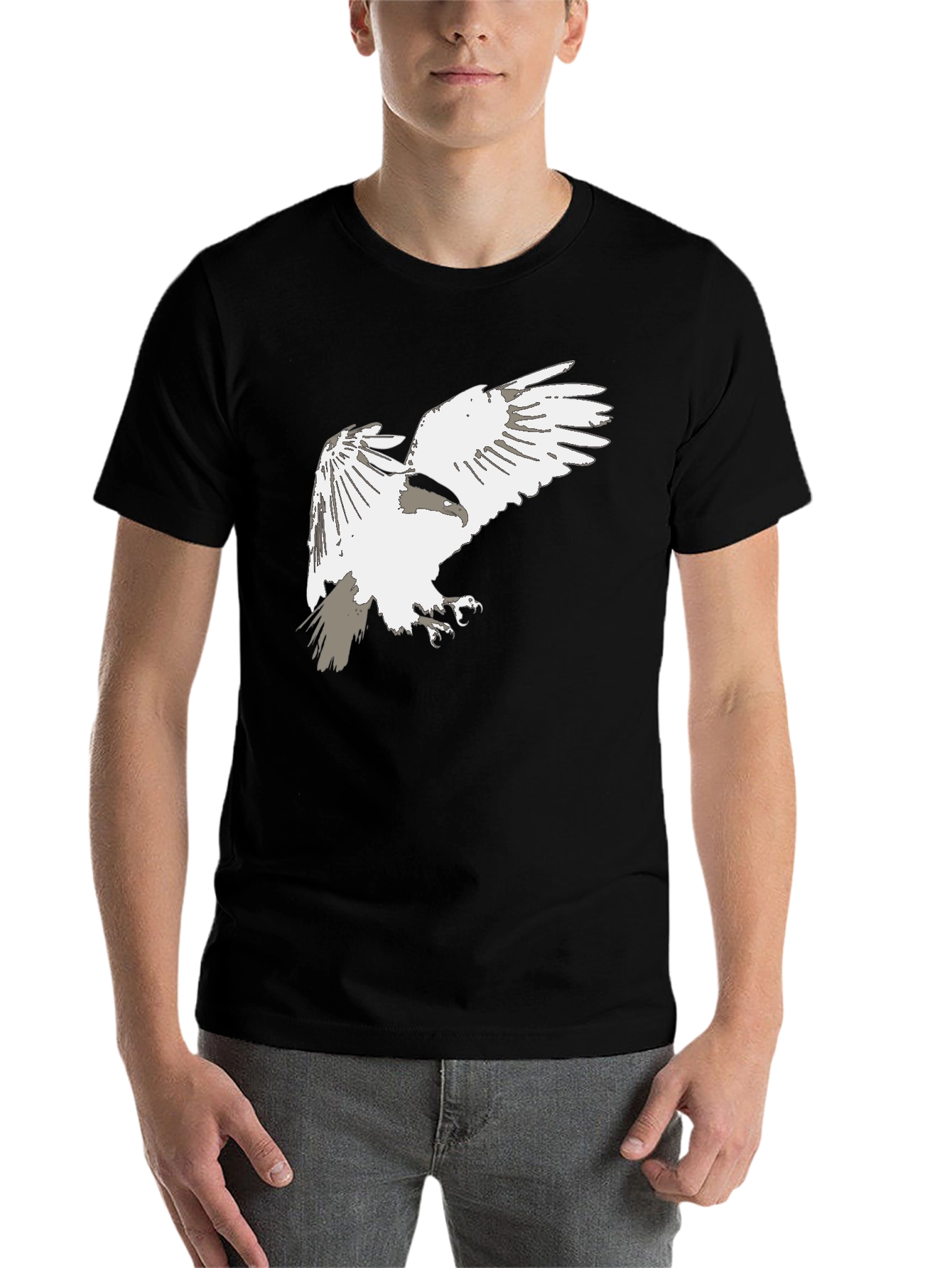 Black Eagle Graphic Print T-Shirt view 7