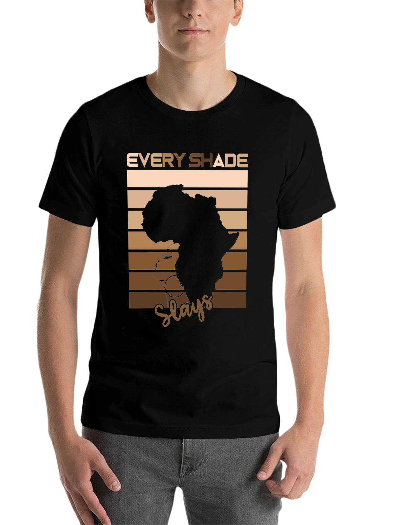 Black Every Shade Slays T-Shirt - African Pride view 7
