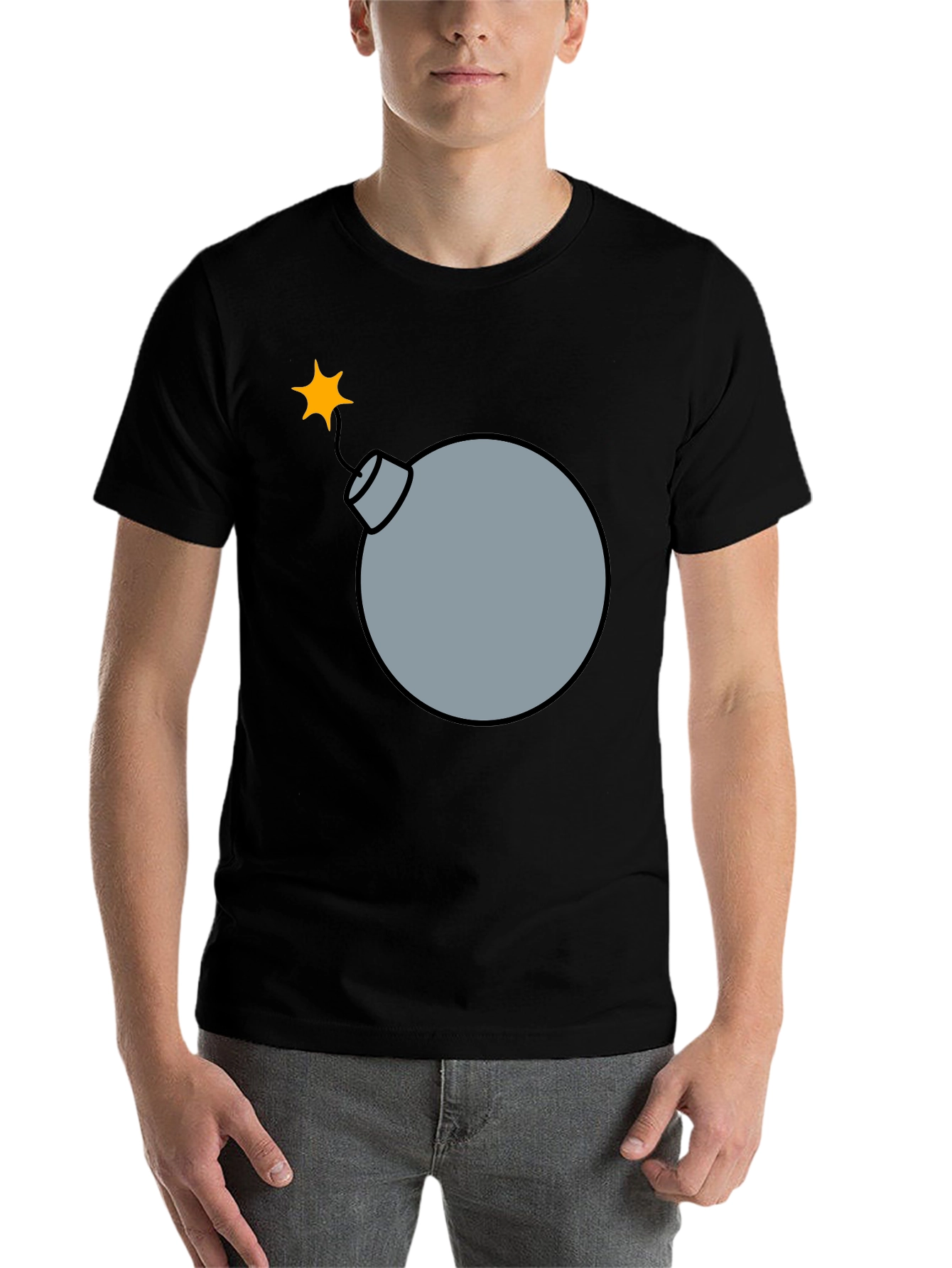 Black Bomb Graphic Tee - Explosive Style view 7